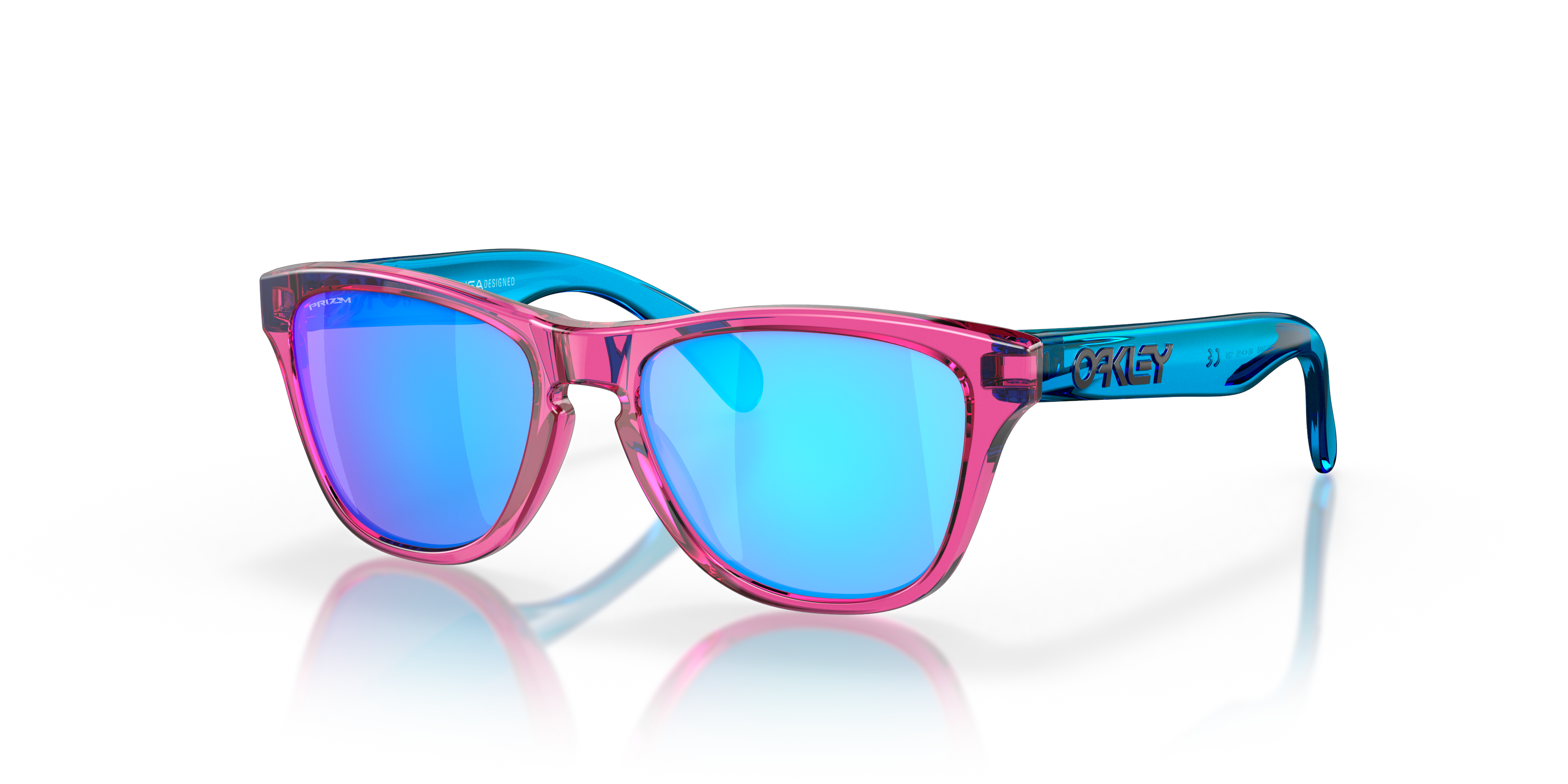 Oakley OJ9009 Frogskins XXS Youth Square Prizm Sunglasses - Acid Green Frame