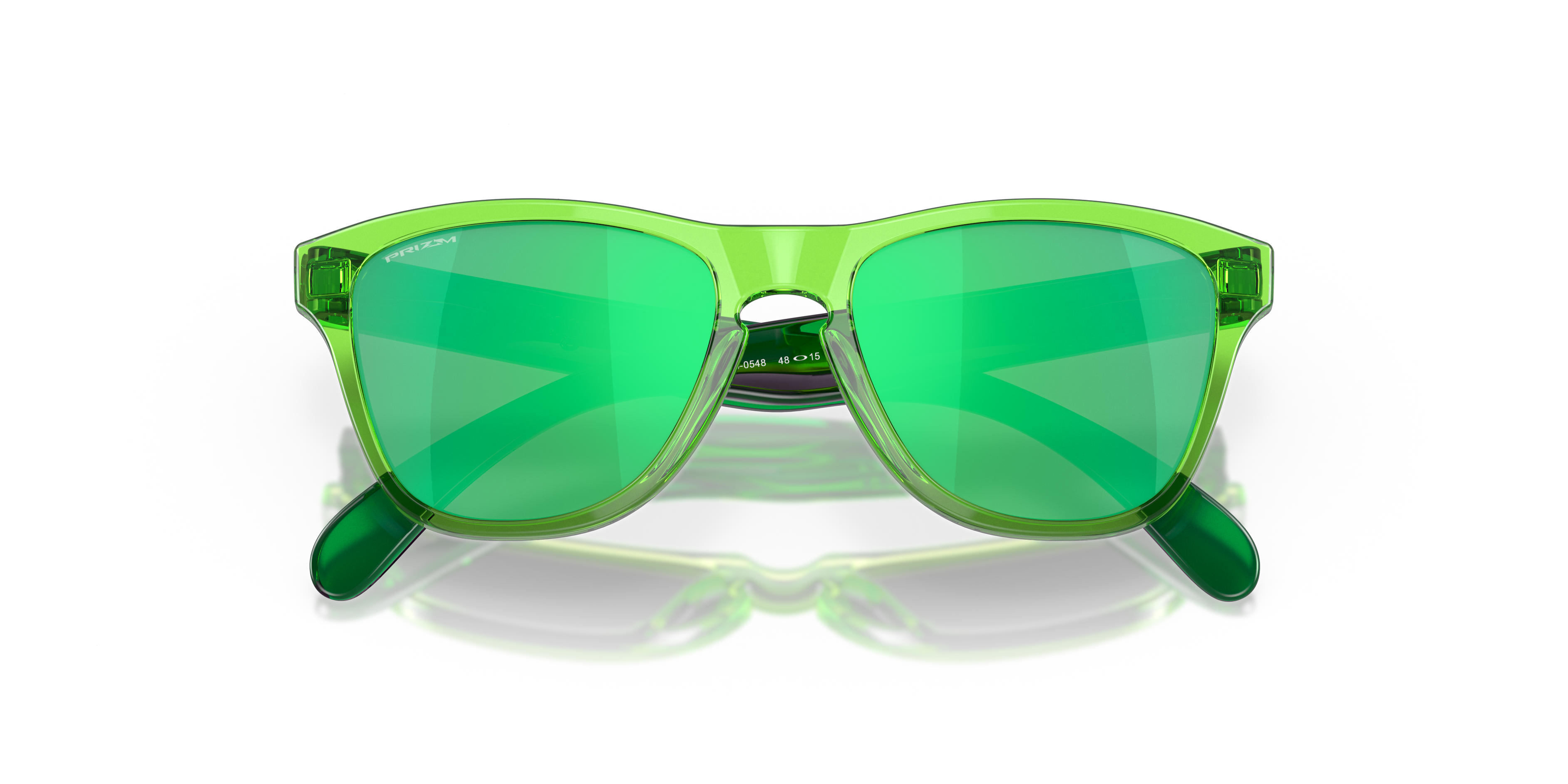 Oakley OJ9009 Frogskins XXS Youth Square Prizm Sunglasses - Acid Green Frame