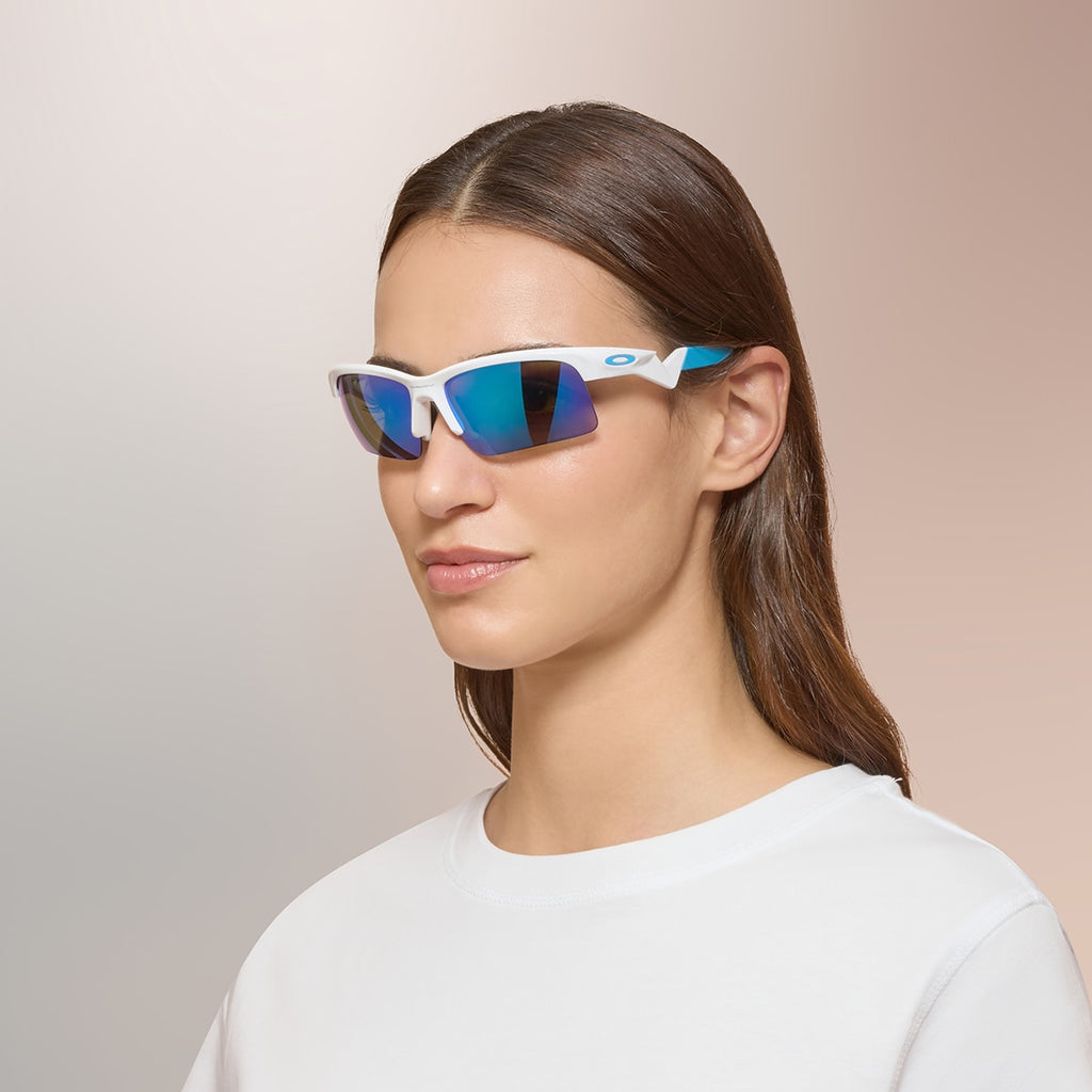 Oakley OJ9013 Capacitor Youth Rectangle Prizm Sunglasses - Polished Black Frame