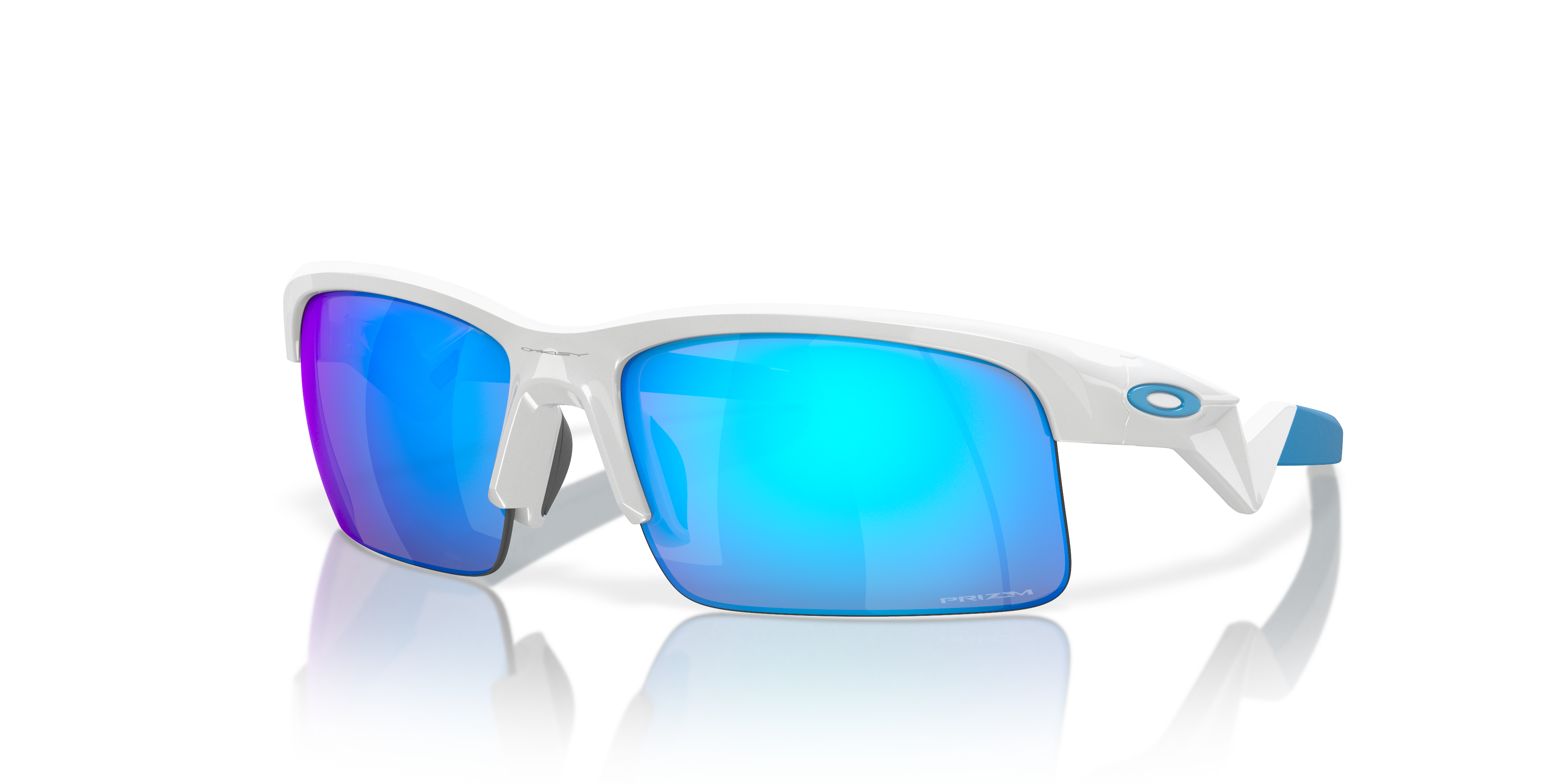 Oakley OJ9013 Capacitor Youth Rectangle Prizm Sunglasses - Polished White Frame