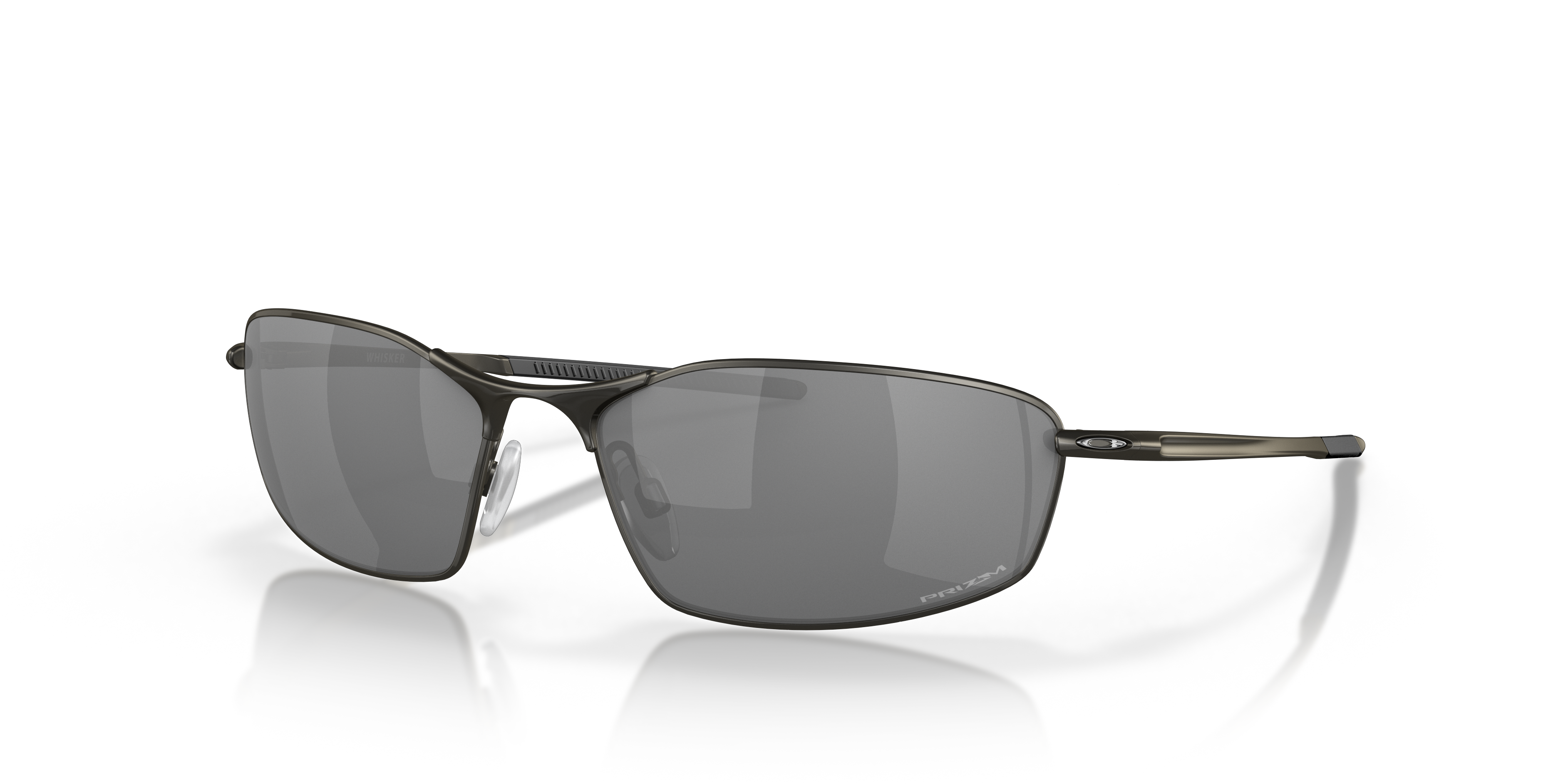 Oakley OO4141 Whisker Men's Oval Prizm Sunglasses - Satin Black Frame