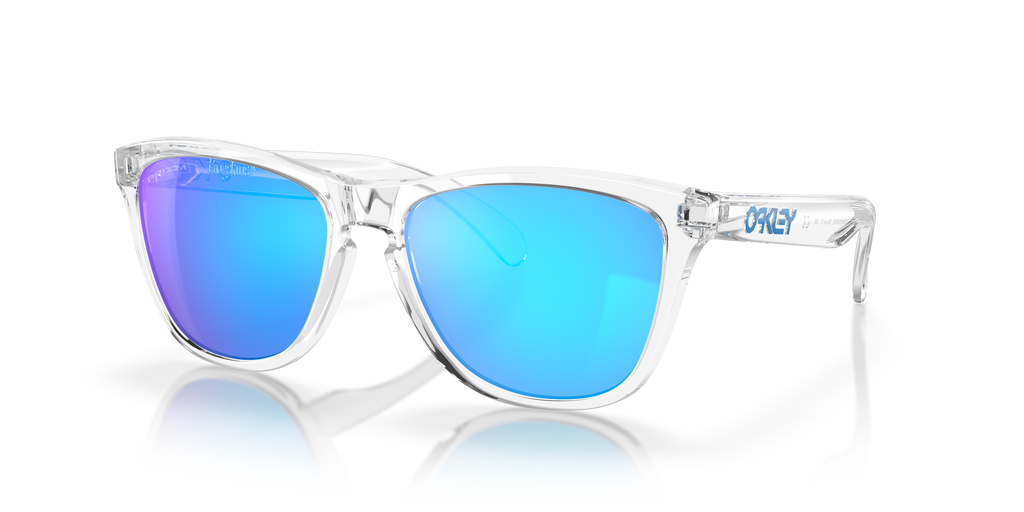 Oakley OO9013 Frogskins Unisex Square Prizm Sunglasses - Polished Black Frame