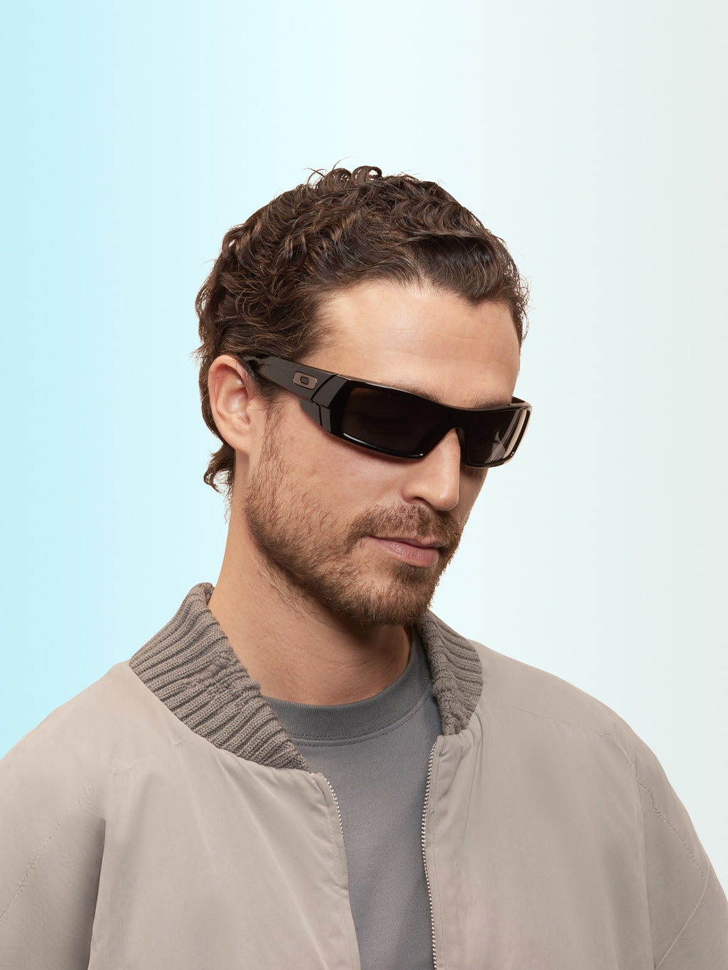 Oakley OO9014 Gascan Men's Rectangle Prizm Sunglasses - Polished Black Frame