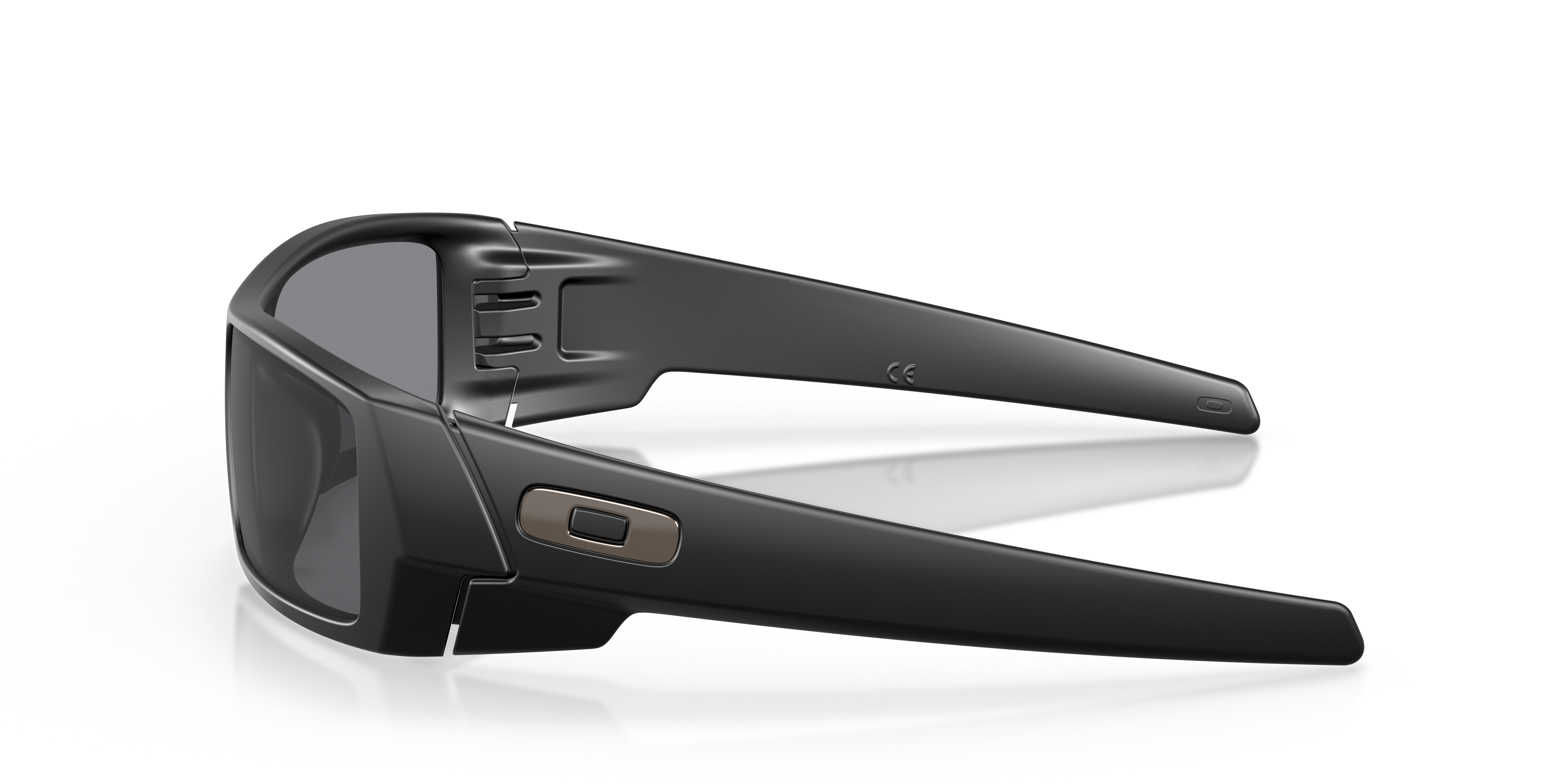 Oakley OO9014 Gascan Men's Rectangle Prizm Sunglasses - Polished Black Frame