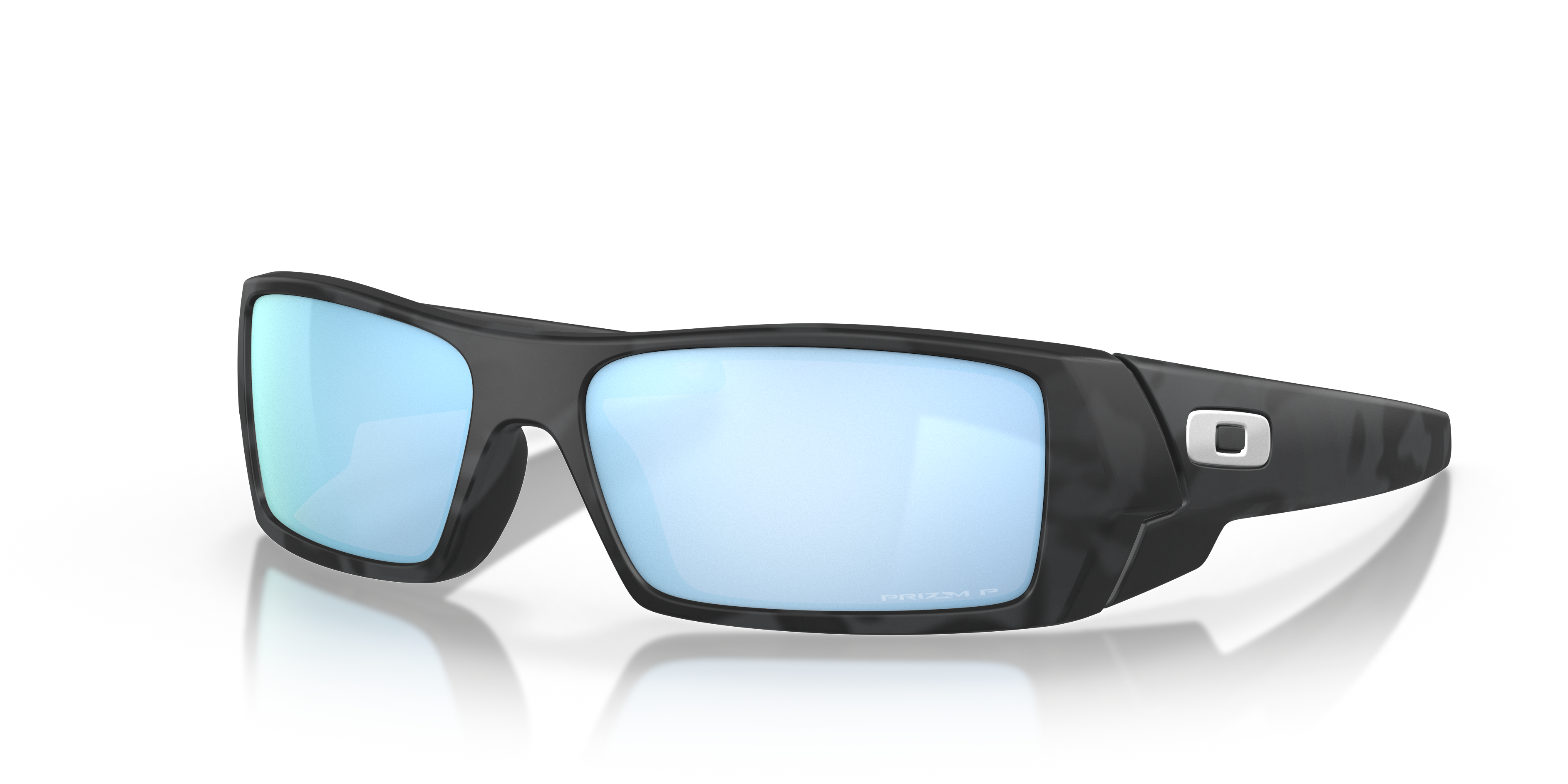 Oakley OO9014 Gascan Men's Rectangle Prizm Sunglasses - Polished Black Frame