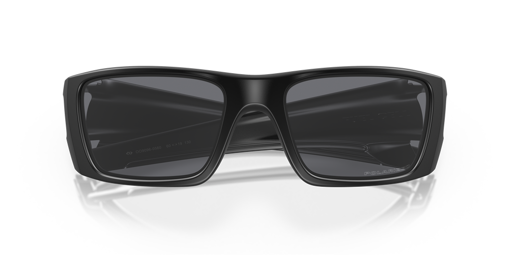Oakley OO9096 Fuel Cell Men's Rectangle Prizm Sunglasses - Polished Black Frame