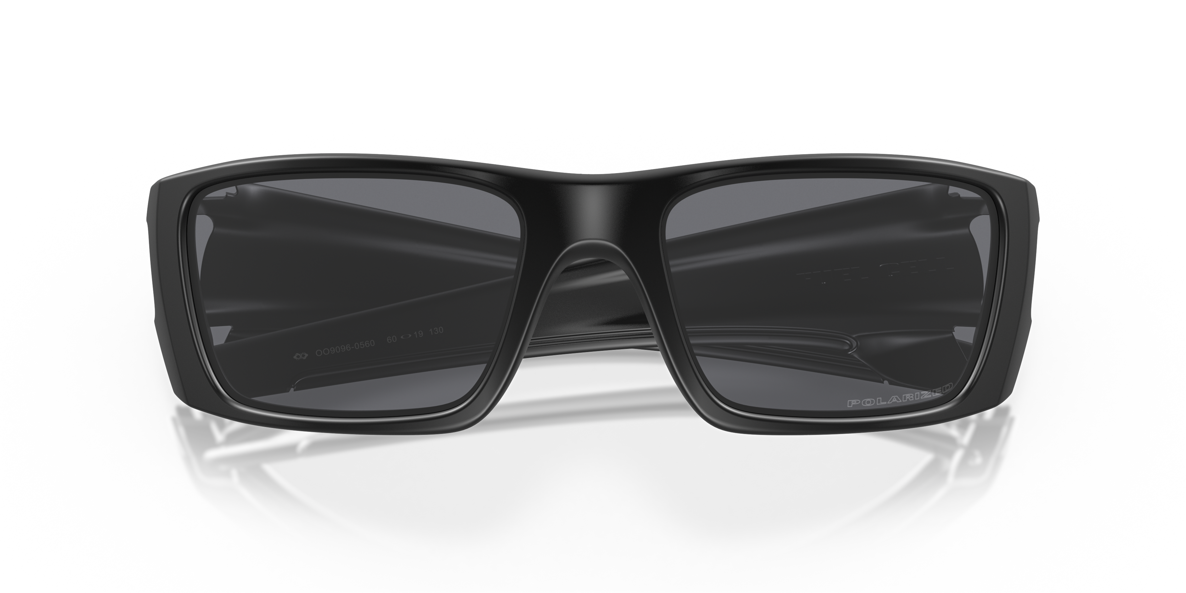 Oakley OO9096 Fuel Cell Men's Rectangle Prizm Sunglasses - Polished Black Frame