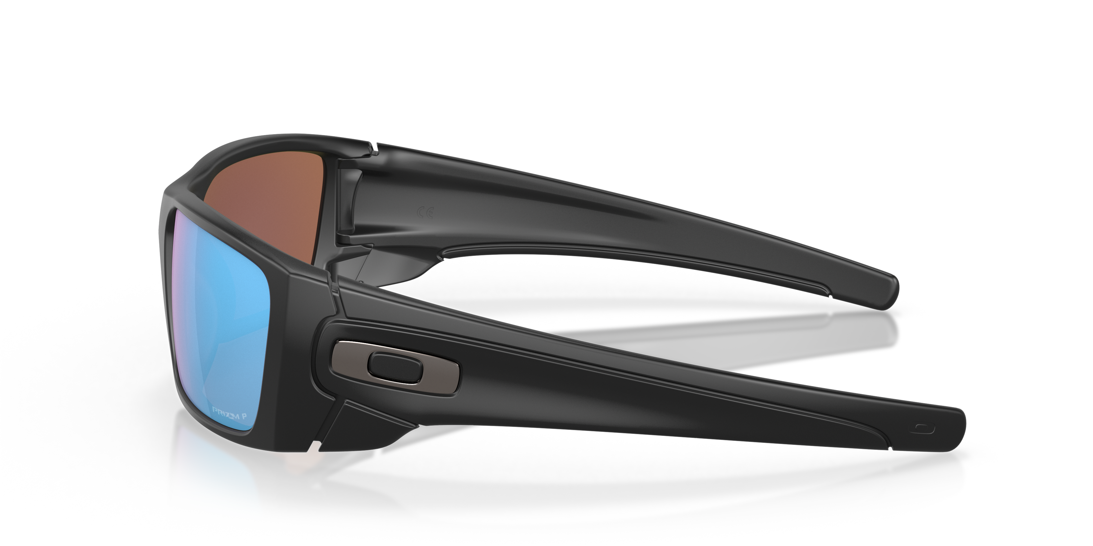 Oakley OO9096 Fuel Cell Men's Rectangle Prizm Sunglasses - Polished Black Frame