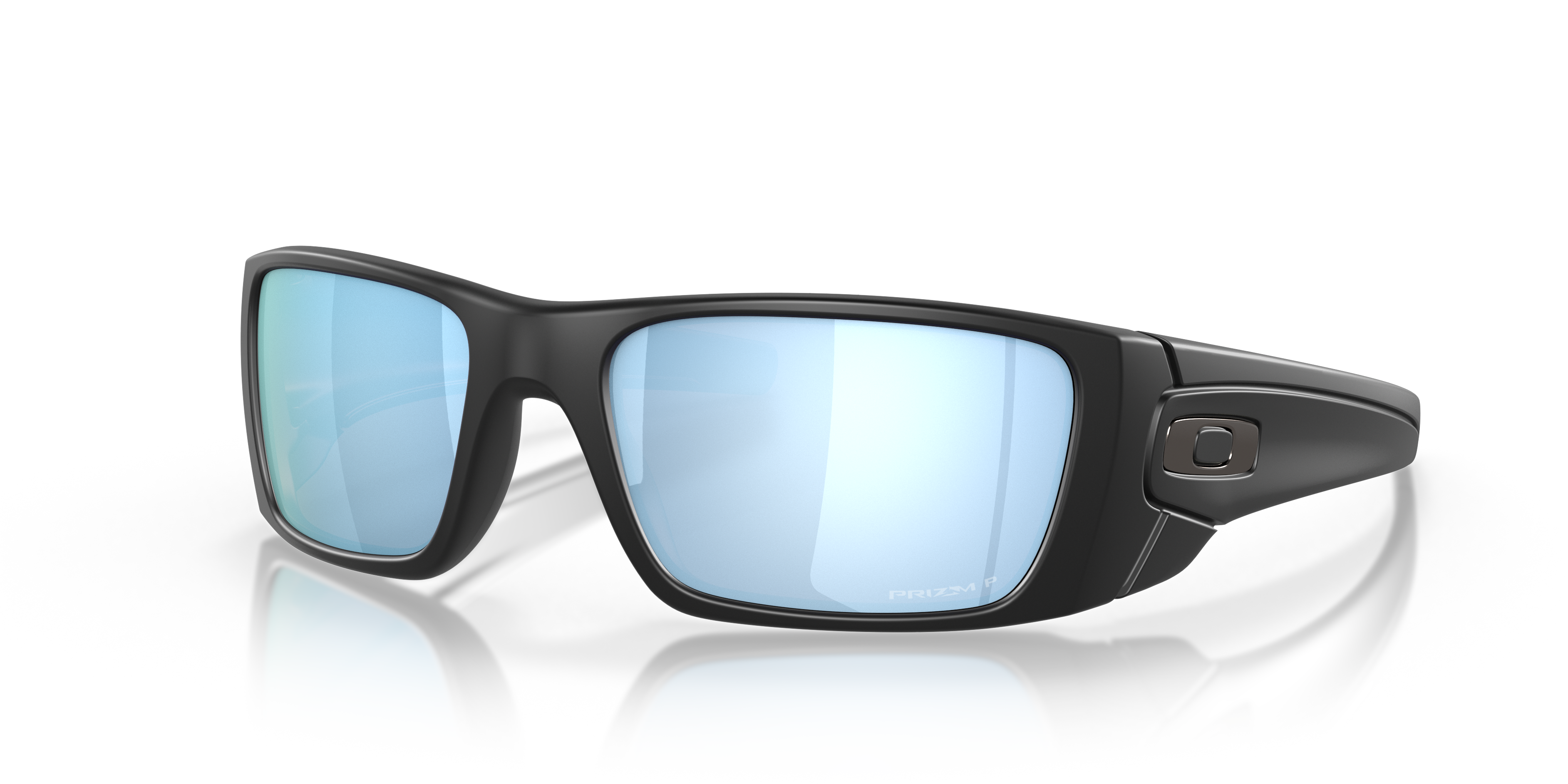 Oakley OO9096 Fuel Cell Men's Rectangle Prizm Sunglasses - Polished Black Frame