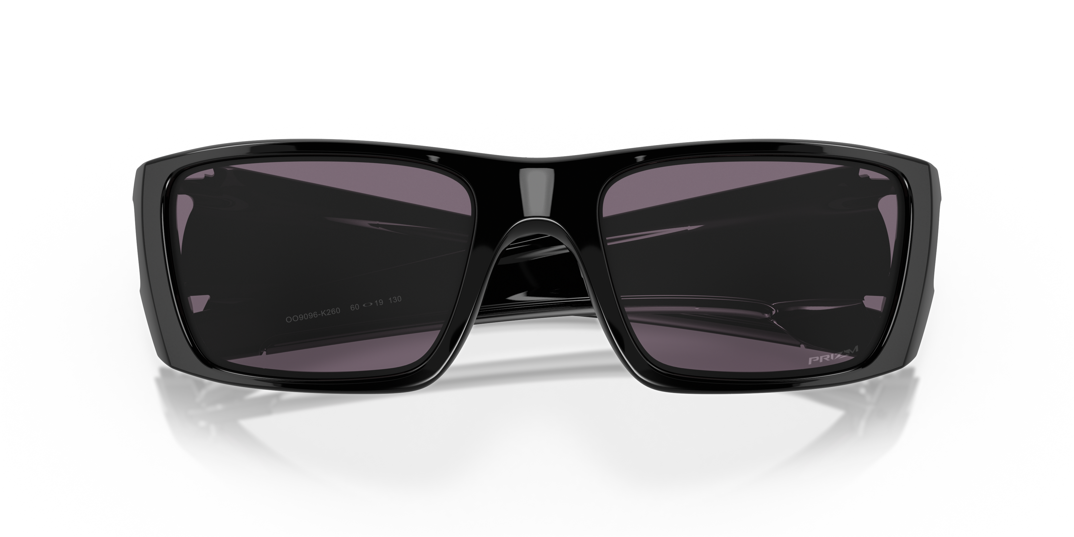 Oakley OO9096 Fuel Cell Men's Rectangle Prizm Sunglasses - Polished Black Frame