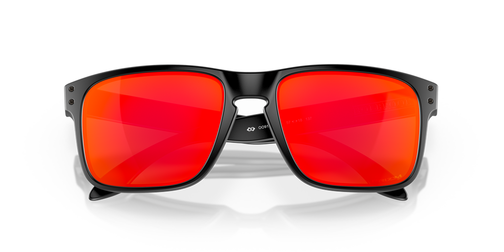 Oakley OO9102 Holbrook Men's Square Prizm Sunglasses - Matte Black Frame