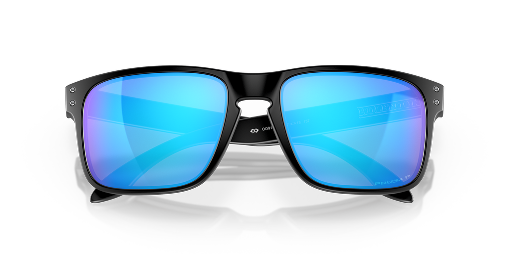 Oakley OO9102 Holbrook Men's Square Prizm Sunglasses - Polished Black Frame