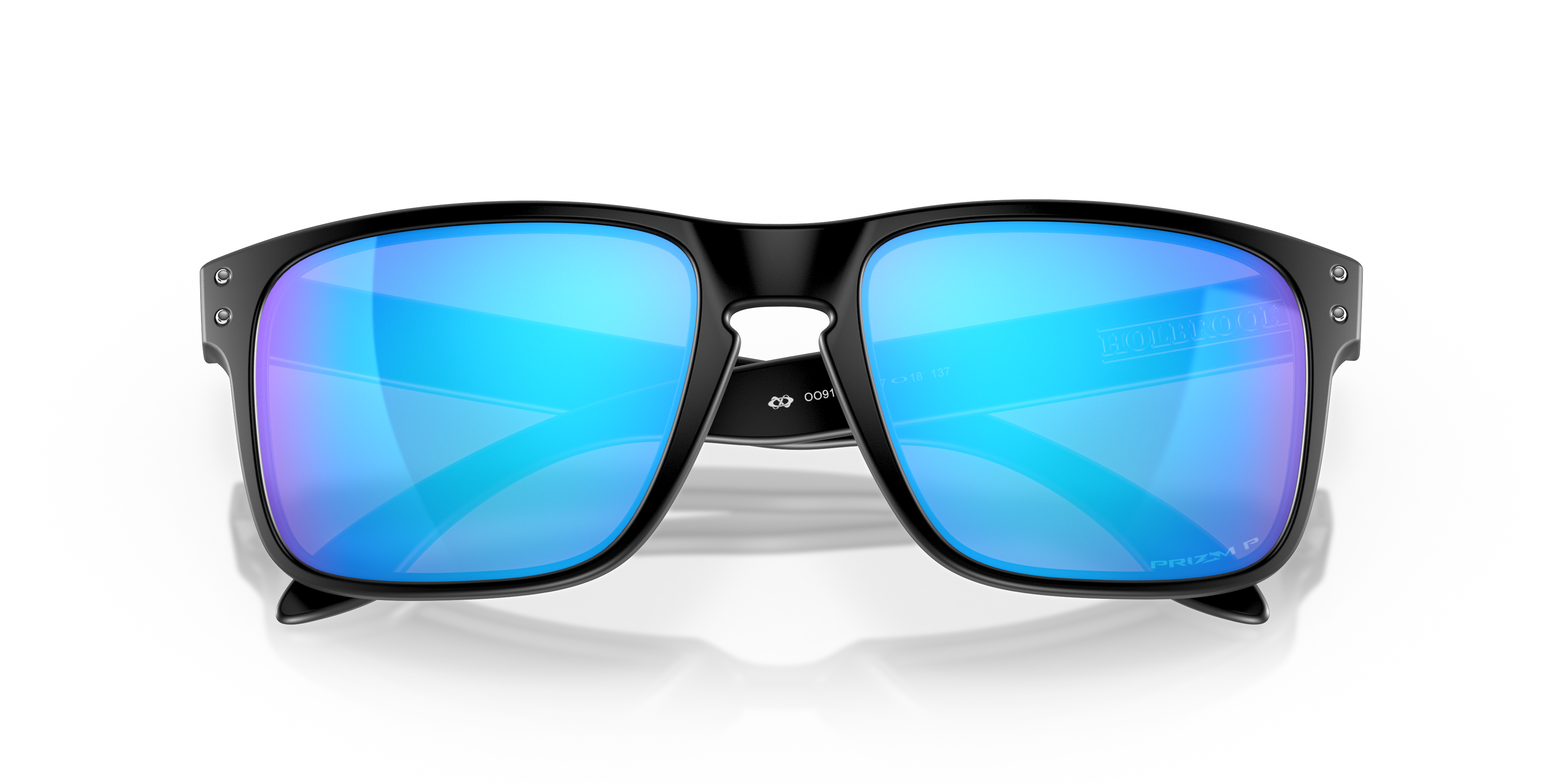 Oakley OO9102 Holbrook Men's Square Prizm Sunglasses - Polished Black Frame