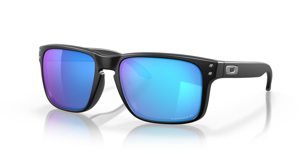 Oakley OO9102 Holbrook Men's Square Prizm Sunglasses - Polished Black Frame