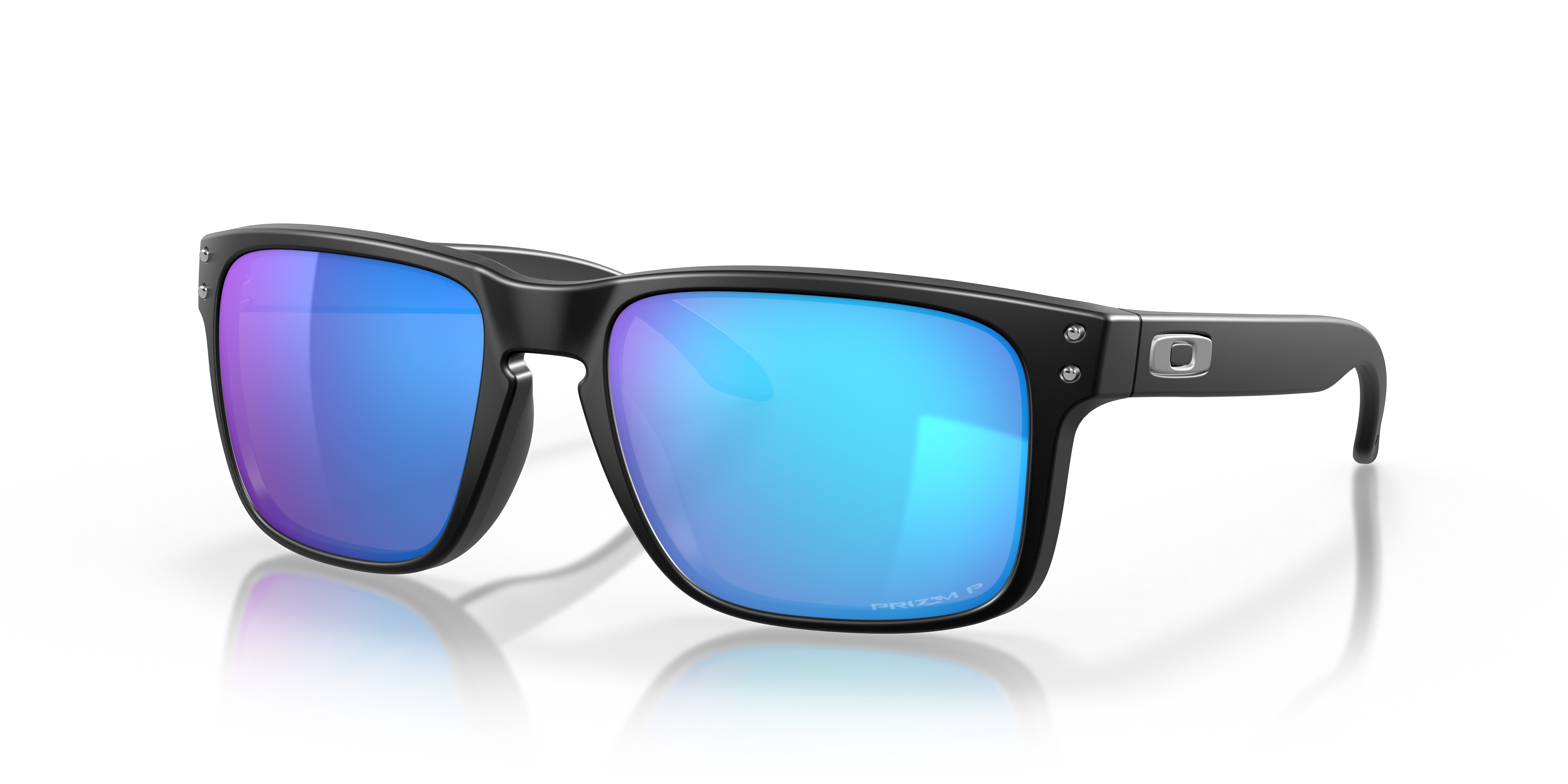 Oakley OO9102 Holbrook Men's Square Prizm Sunglasses - Polished Black Frame
