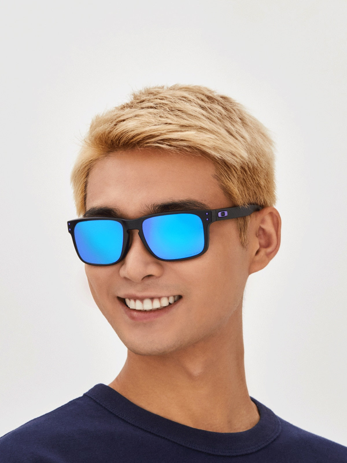Oakley OO9102 Holbrook Men's Square Prizm Sunglasses - Dark Ink Fade Frame