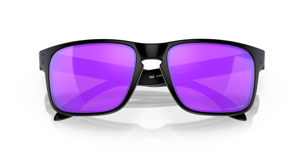 Oakley OO9102 Holbrook Men's Square Prizm Sunglasses - Matte Carbon Frame