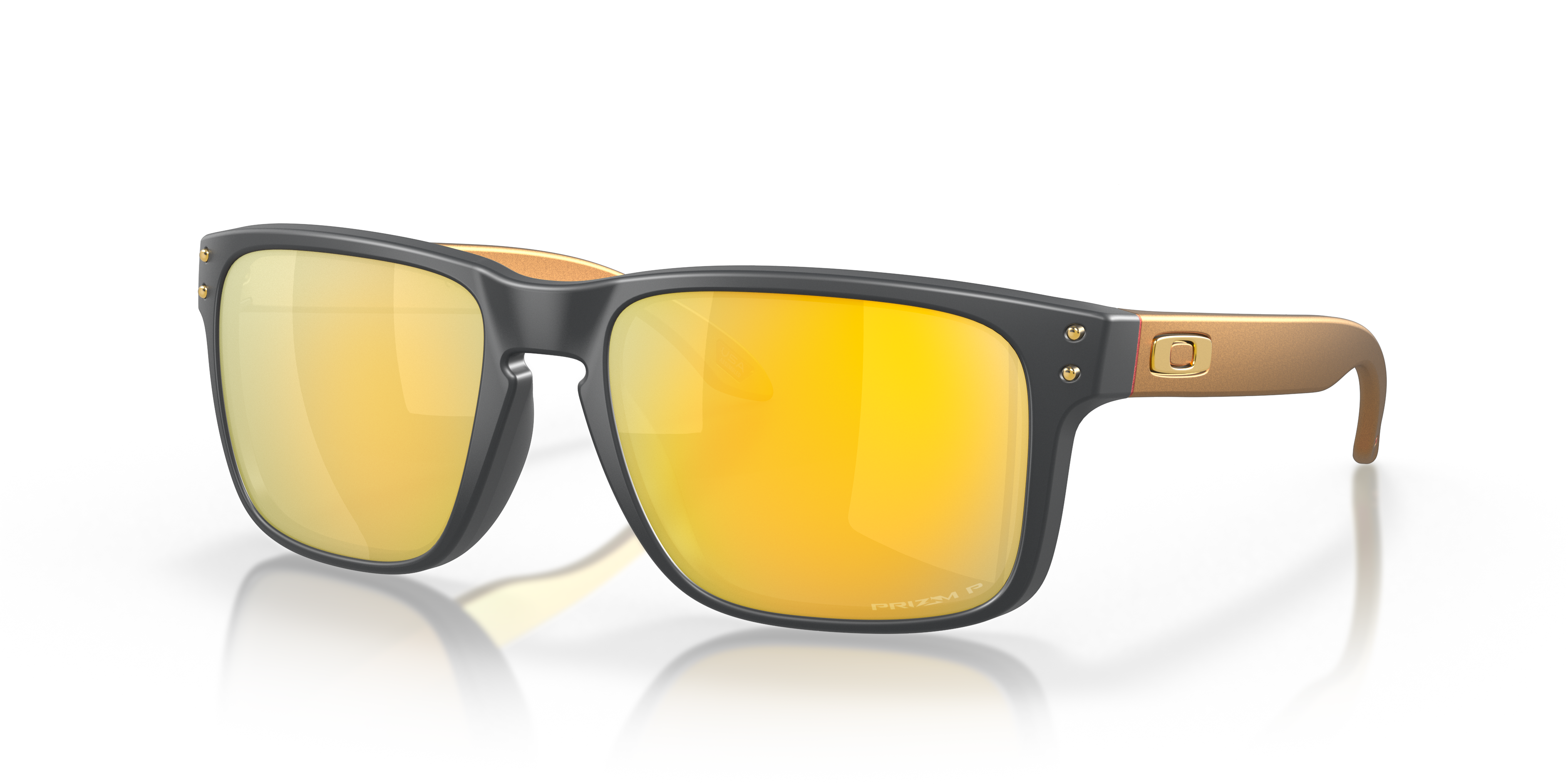 Oakley OO9102 Holbrook Men's Square Prizm Sunglasses - Matte Black Frame