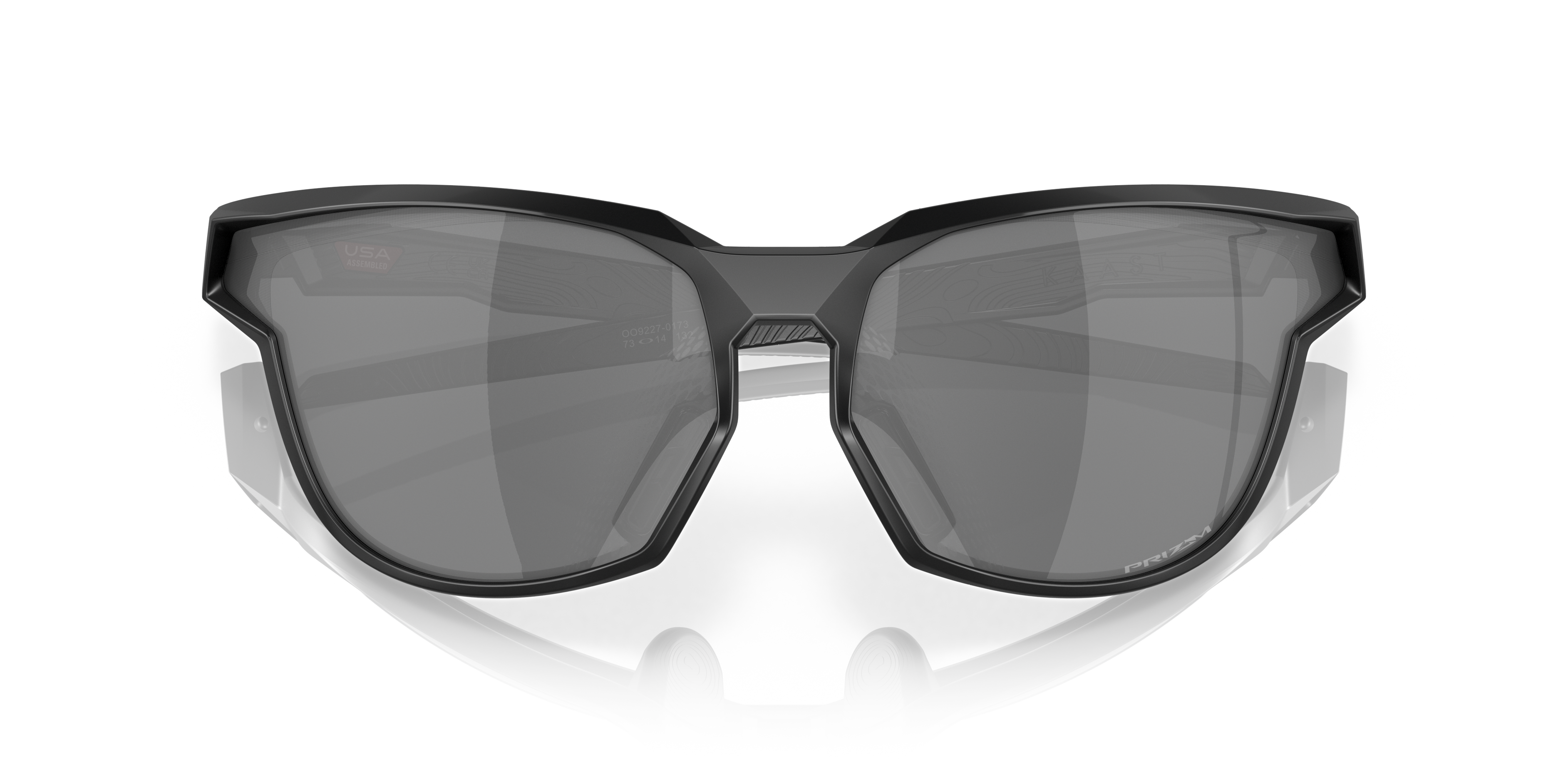 Oakley OO9227 Kaast Men's Oval Prizm Sunglasses - Matte Grey Smoke Frame