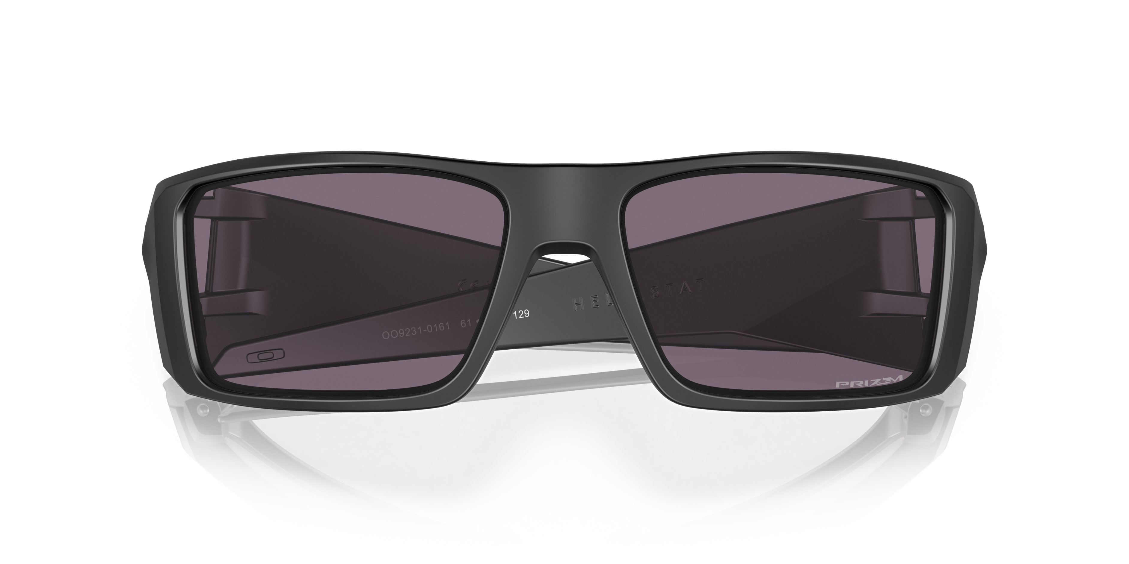 Oakley OO9231 Heliostat Men's Rectangle Prizm Sunglasses - Matte Black Camo Frame