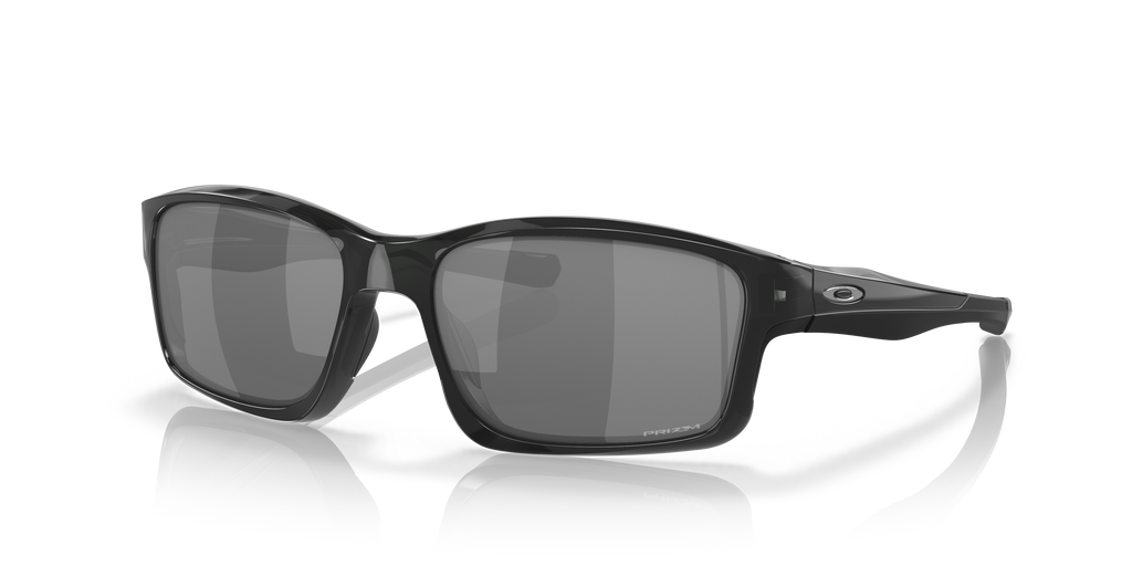 Oakley OO9247 Chainlink Men's Rectangle Polarized Sunglasses - Matte Black Frame