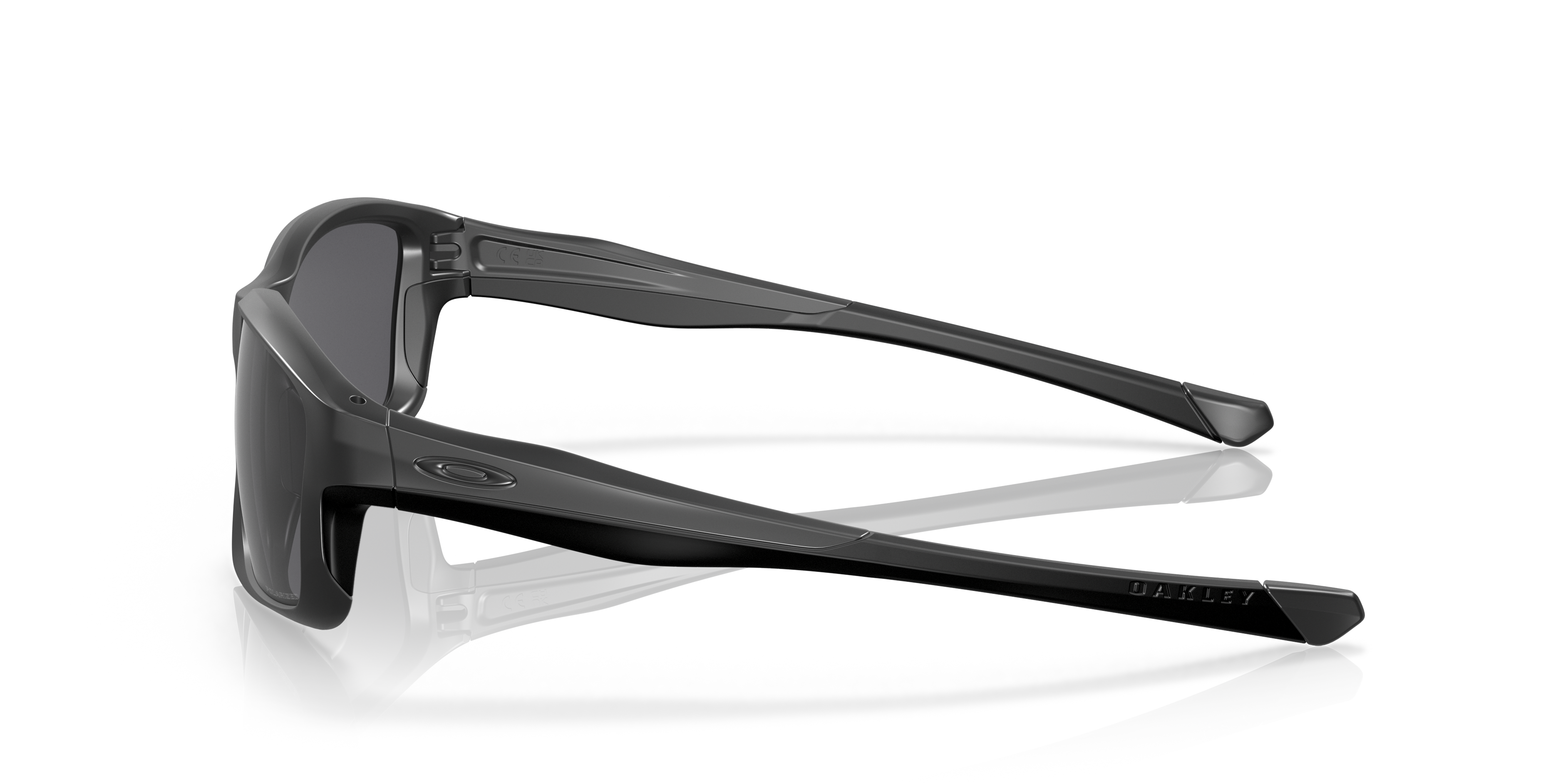 Oakley OO9247 Chainlink Men's Rectangle Polarized Sunglasses - Matte Black Frame
