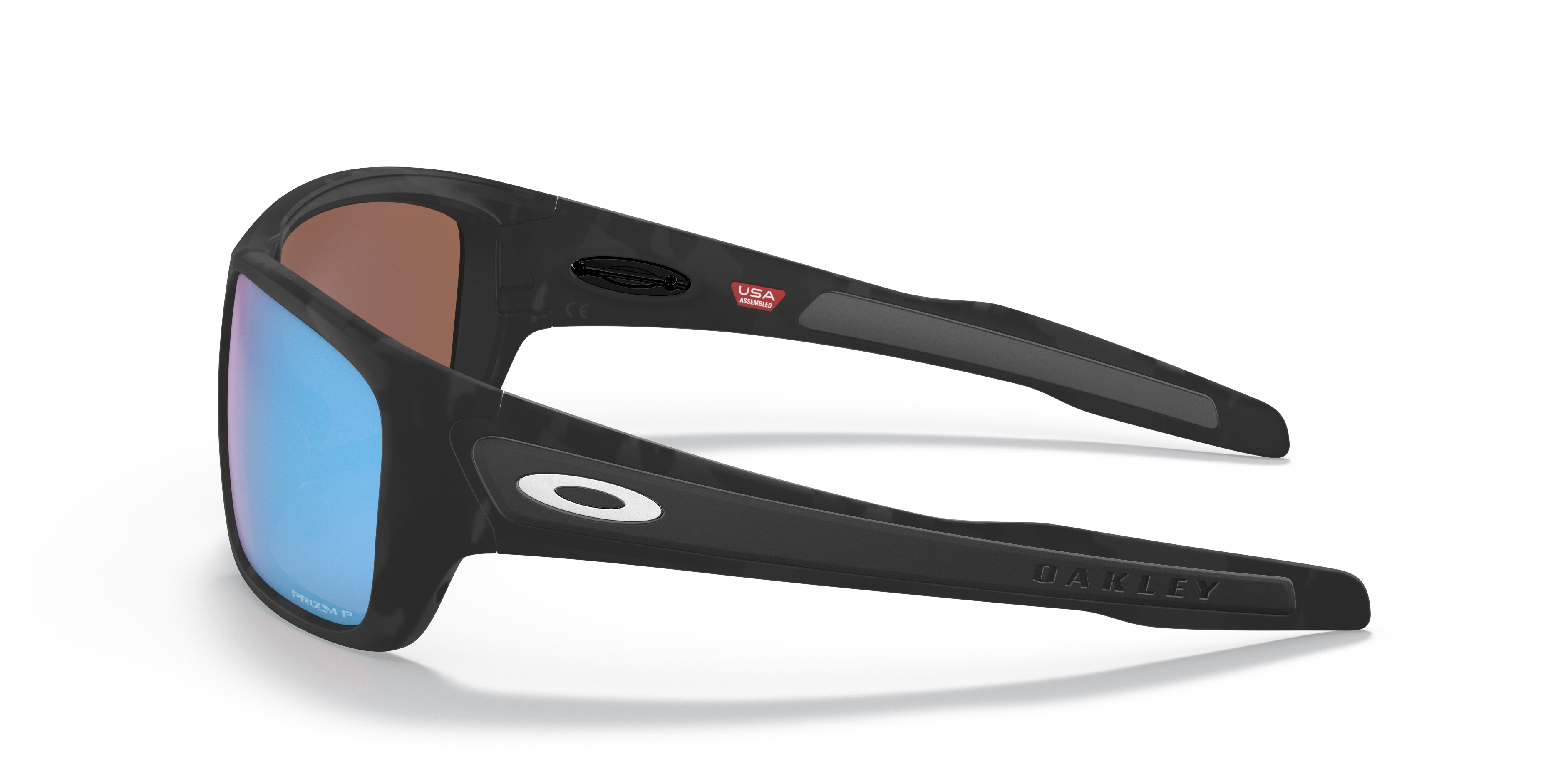Oakley OO9263 Turbine Men's Rectangle Prizm Sunglasses - Matte Black Camo Frame