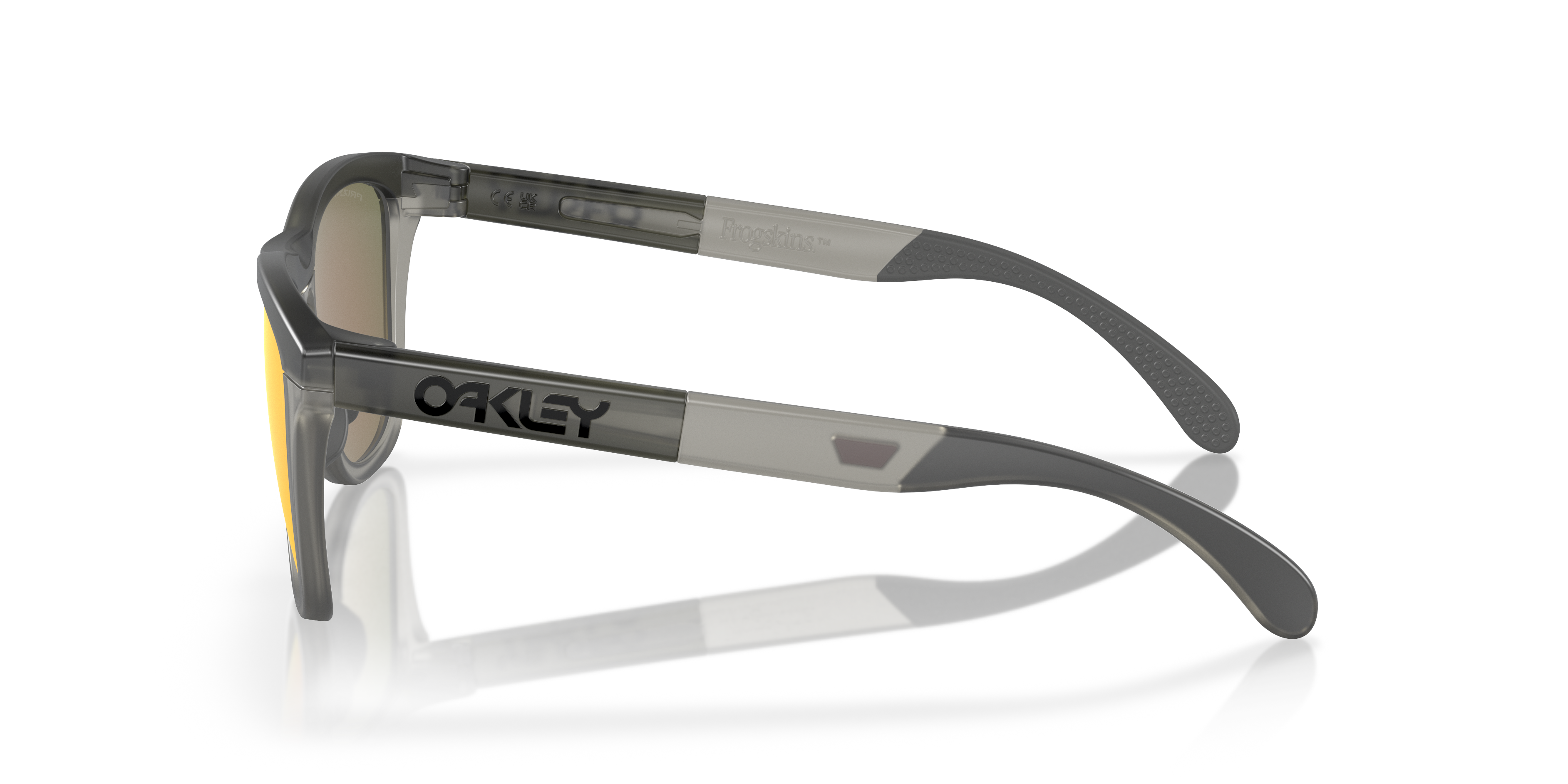 Oakley OO9284 Frogskins Range Men's Round Prizm Sunglasses - Matte Grey Smoke Frame