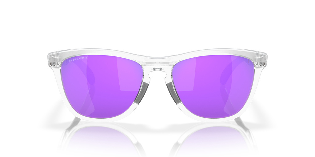 Oakley OO9284 Frogskins Range Men's Round Prizm Sunglasses - Matte Clear Frame