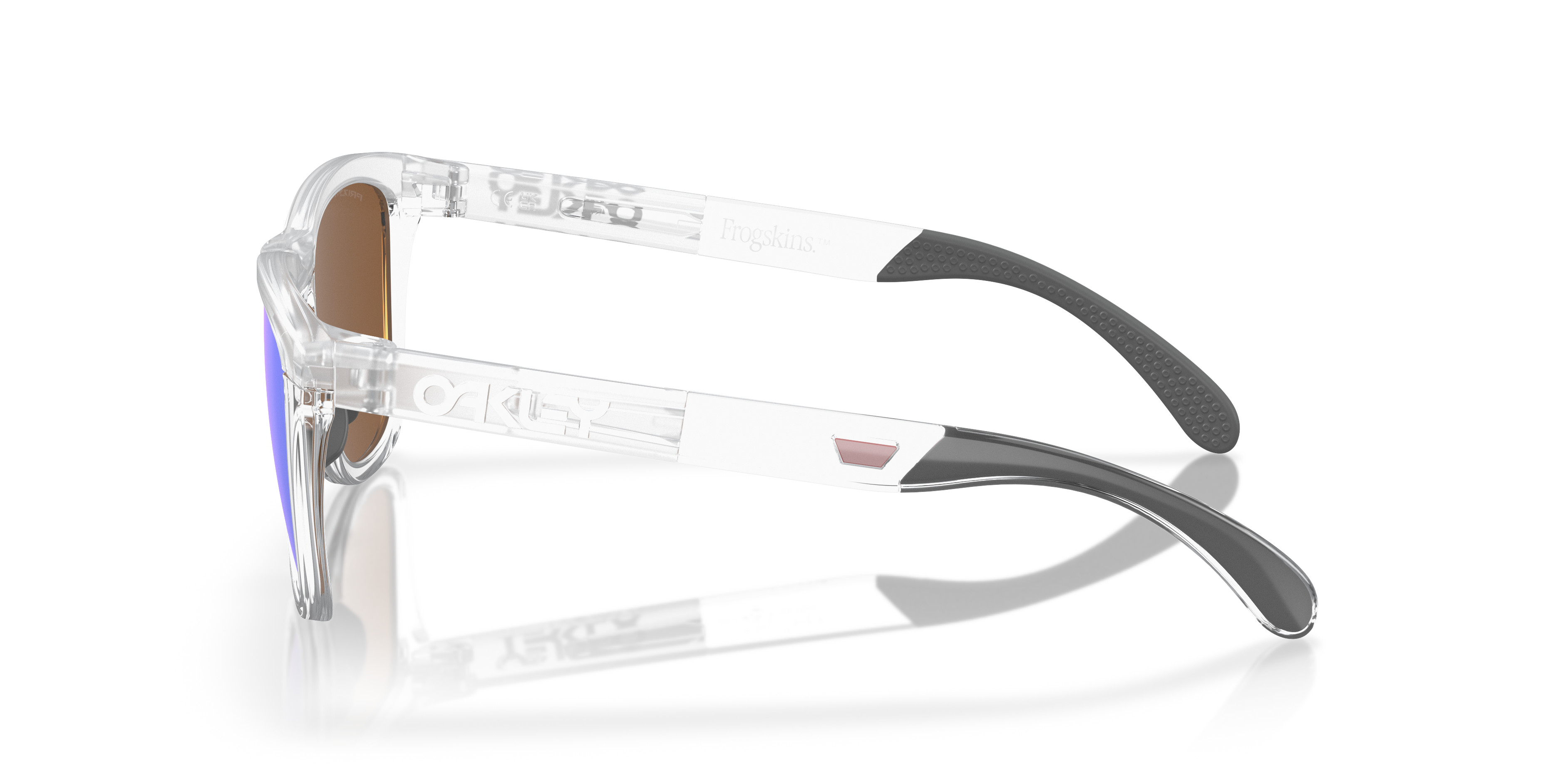 Oakley OO9284 Frogskins Range Men's Round Prizm Sunglasses - Matte Grey Smoke Frame