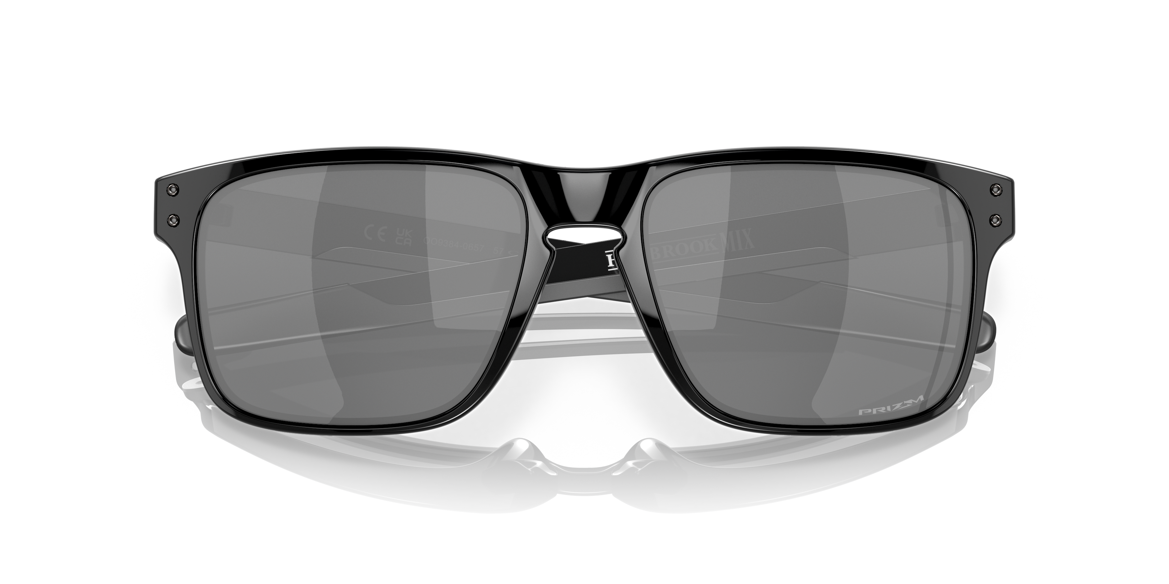 Oakley OO9384 Holbrook Mix Men's Square Prizm Polarized Sunglasses - Steel Frame