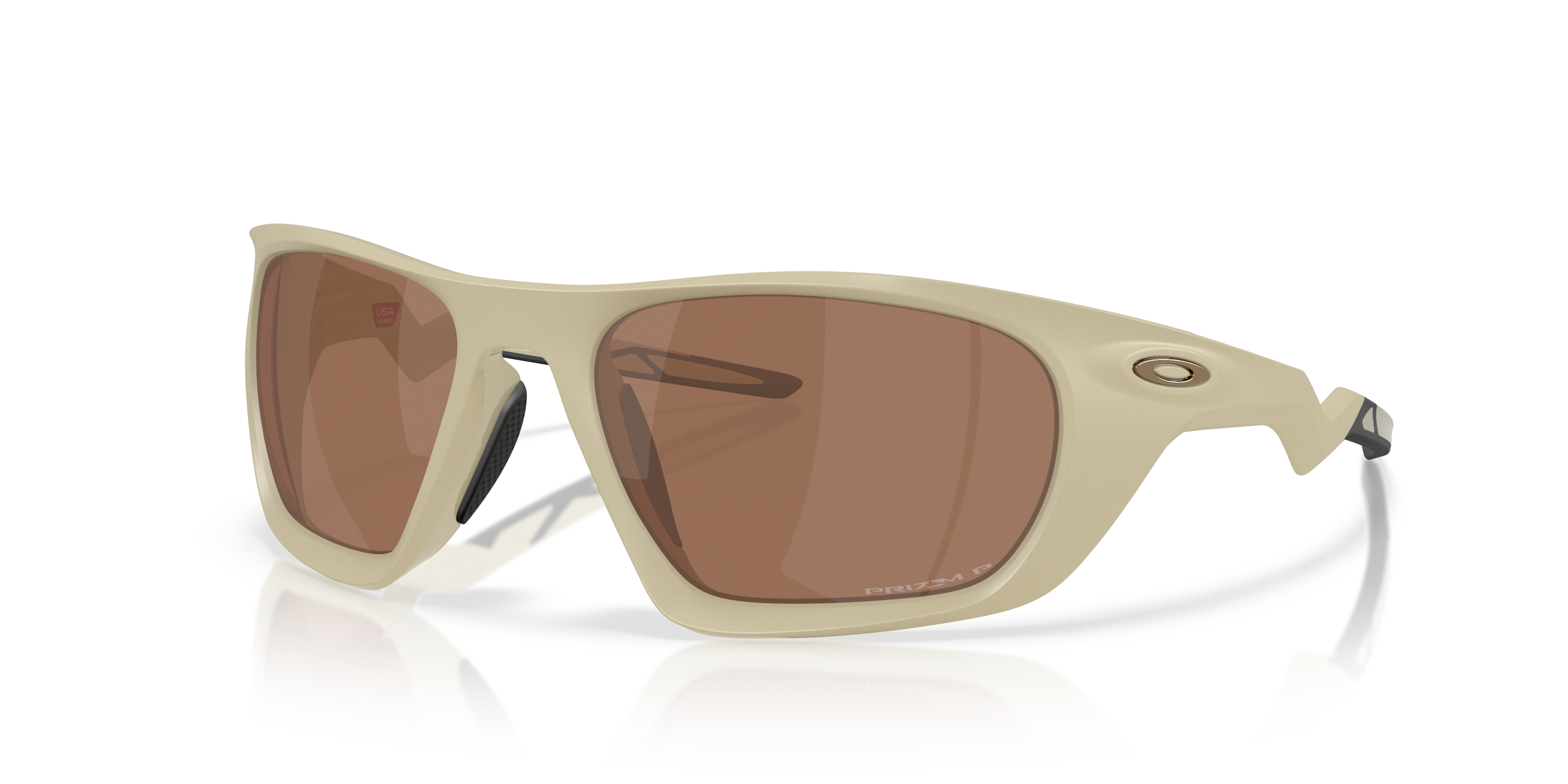 Oakley OO9431 Lateralis Men's Rectangle Prizm Sunglasses - Matte Clear Frame