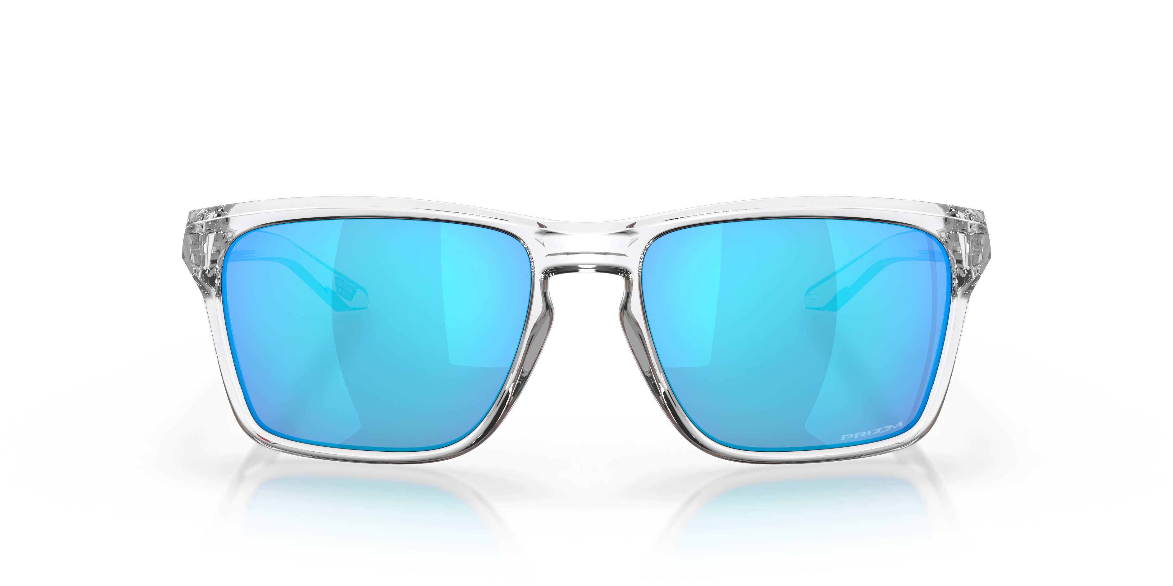 Oakley OO9448 Sylas Men's Rectangle Prizm Sunglasses - Polished Clear Frame