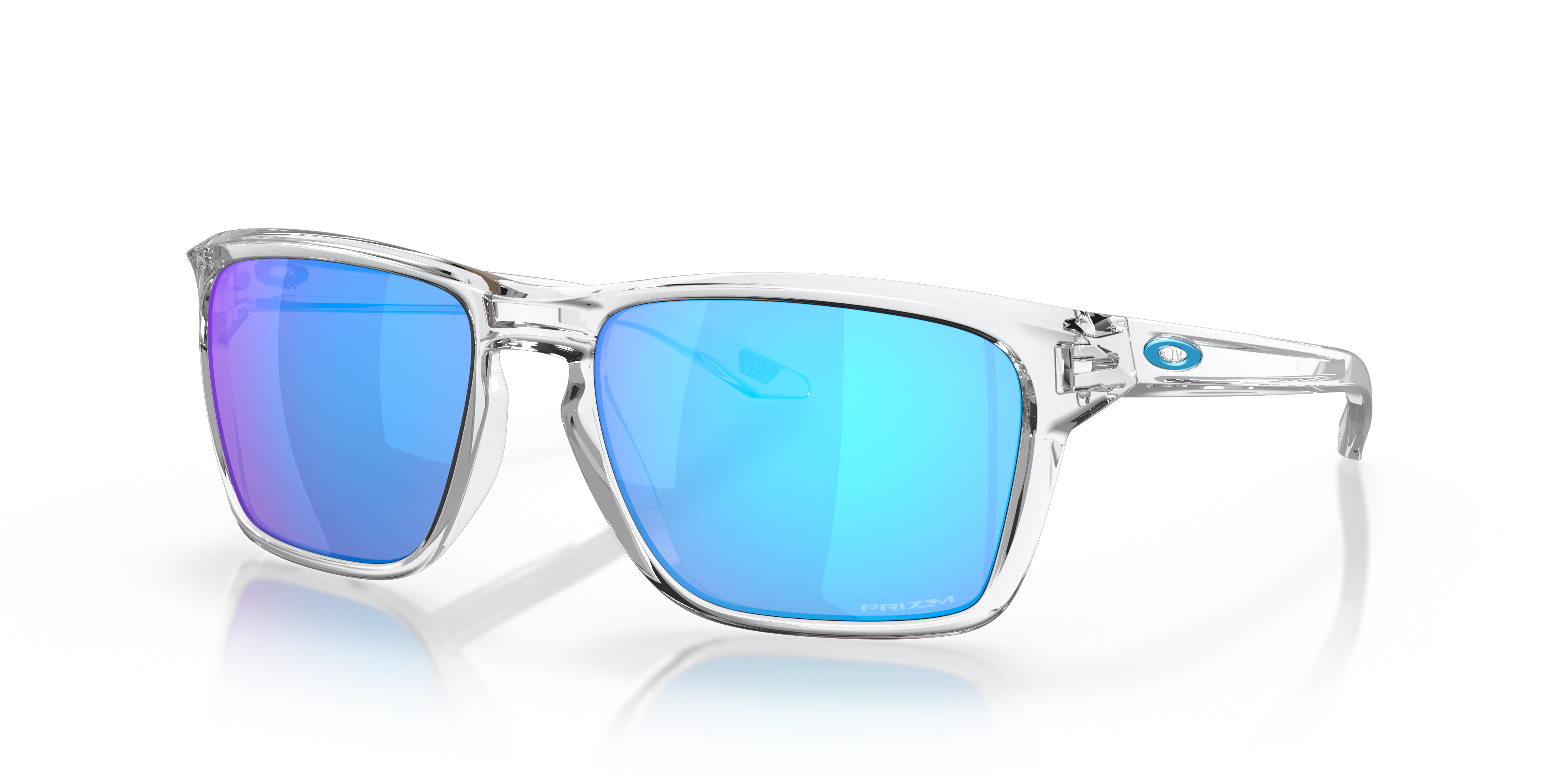 Oakley OO9448 Sylas Men's Rectangle Prizm Sunglasses - Matte Black Frame