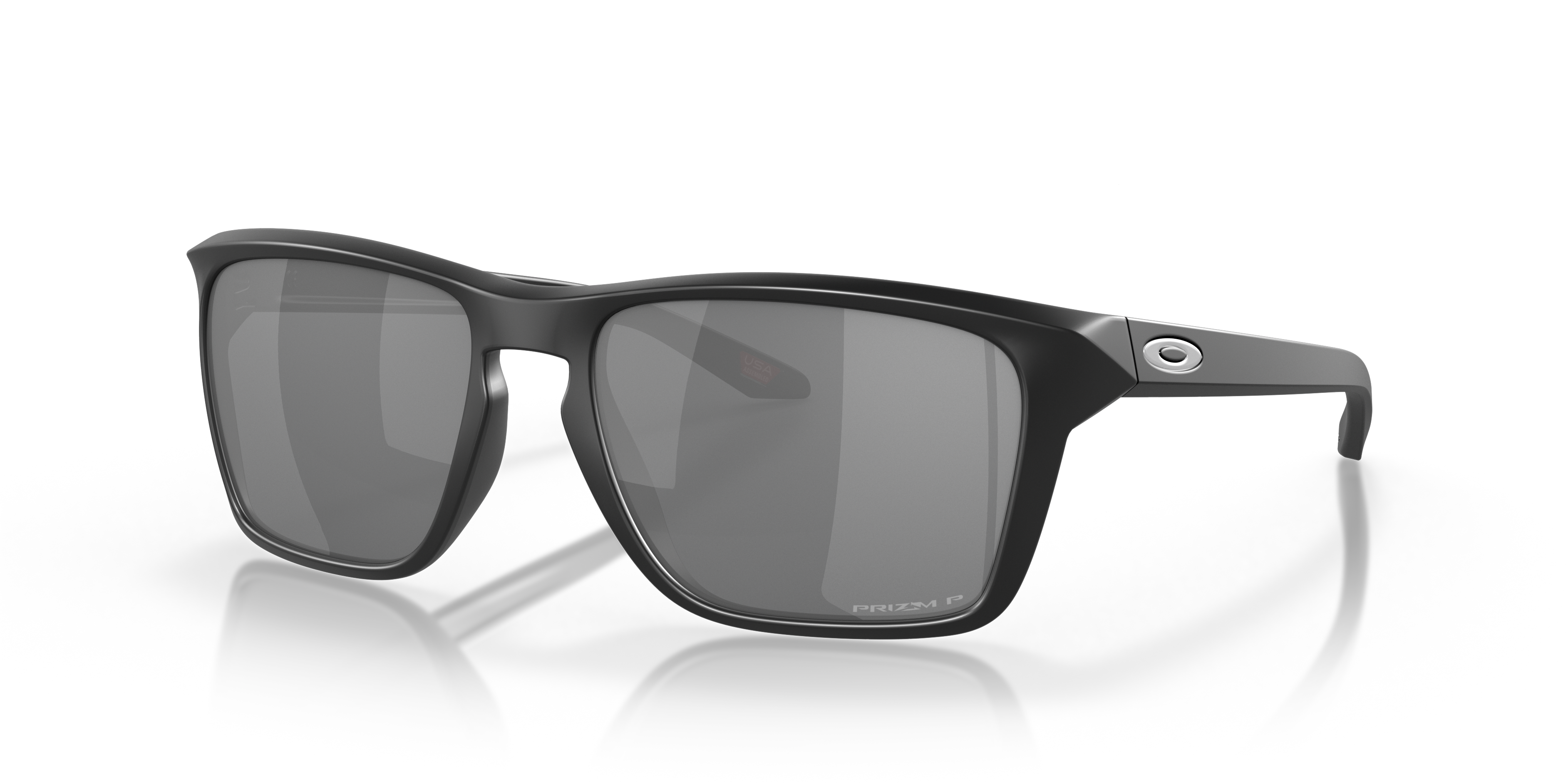 Oakley OO9448 Sylas Men's Rectangle Prizm Sunglasses - Polished Clear Frame