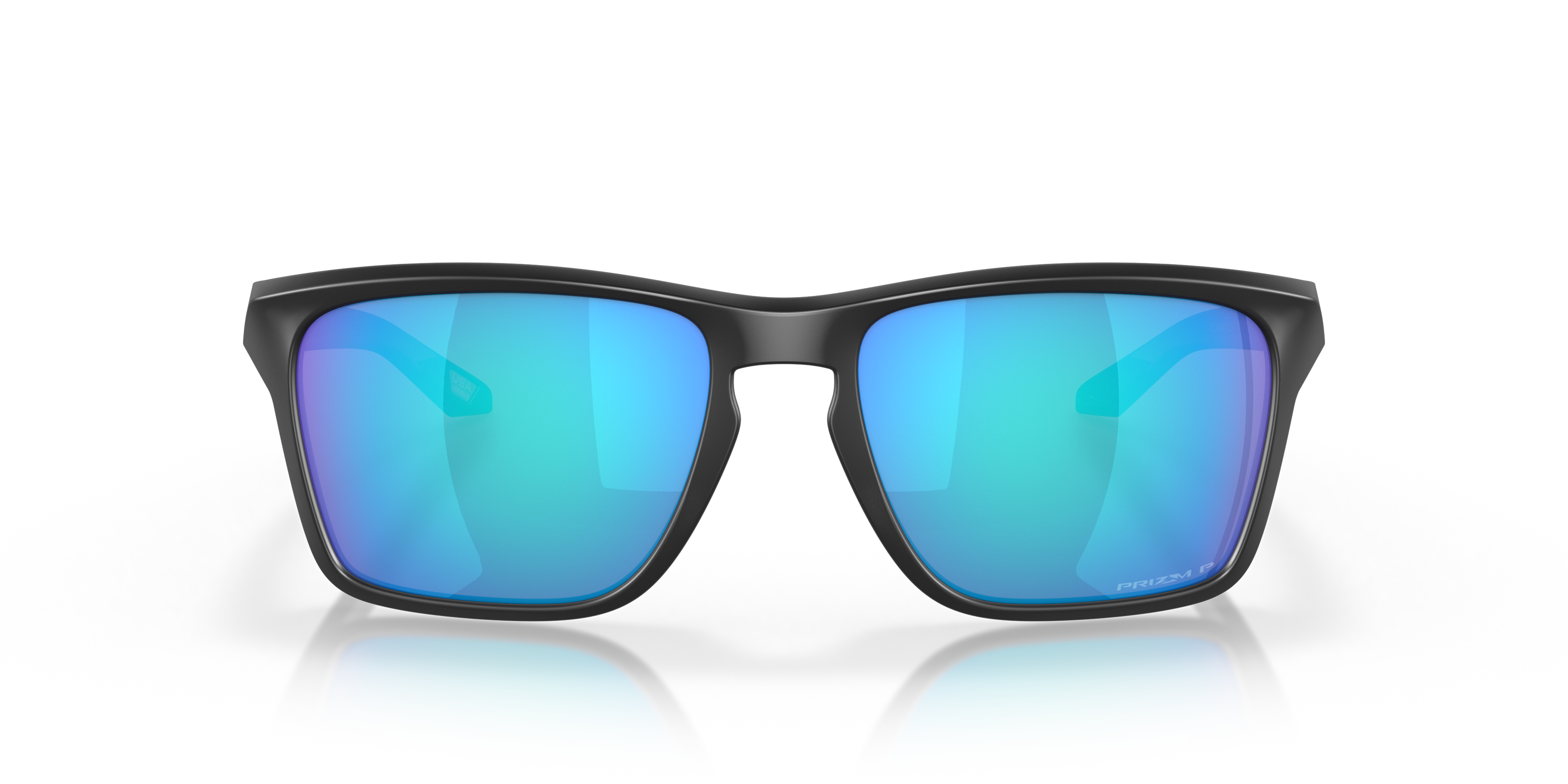 Oakley OO9448 Sylas Men's Rectangle Prizm Sunglasses - Polished Clear Frame
