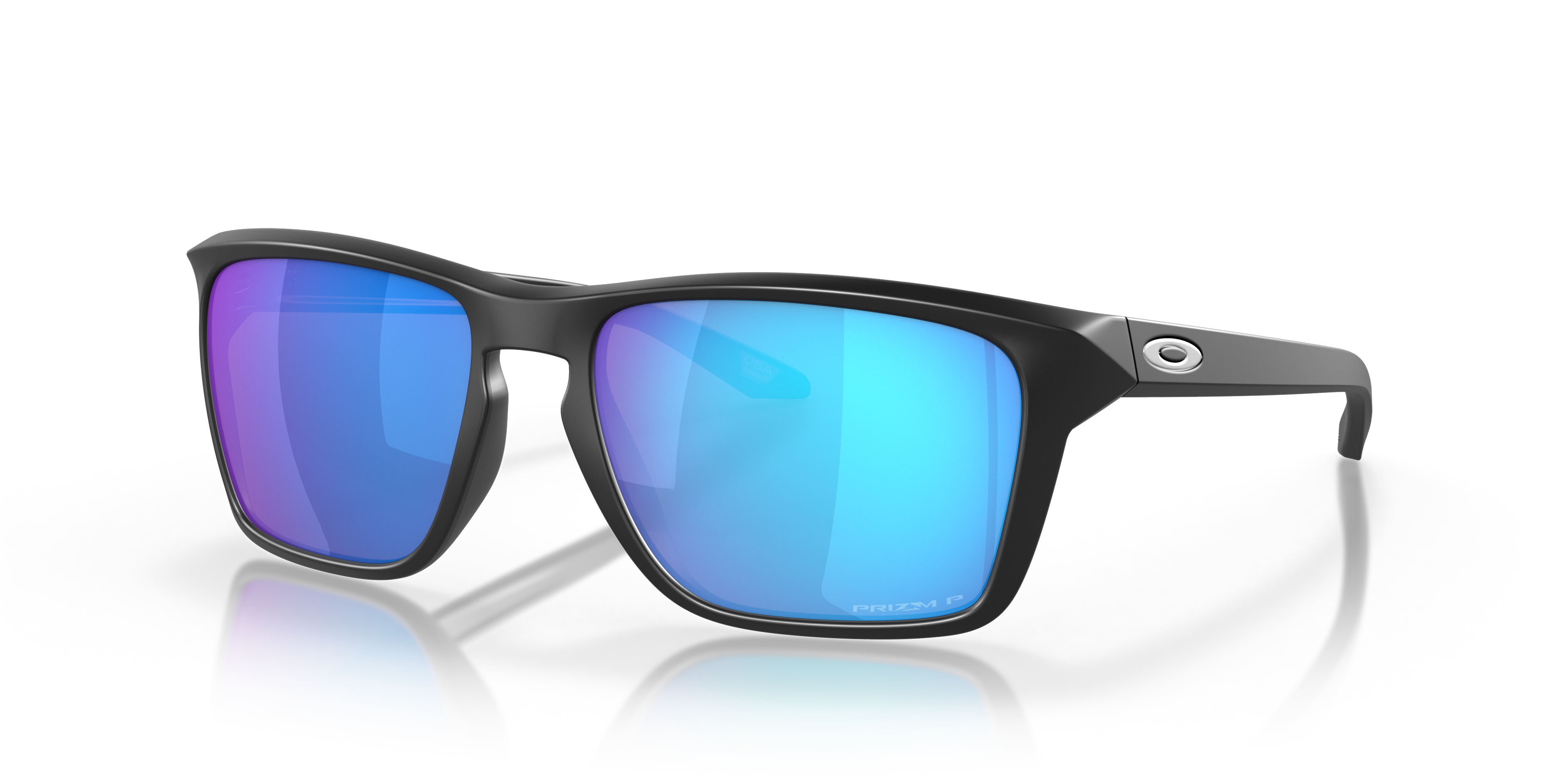 Oakley OO9448 Sylas Men's Rectangle Prizm Sunglasses - Polished Clear Frame
