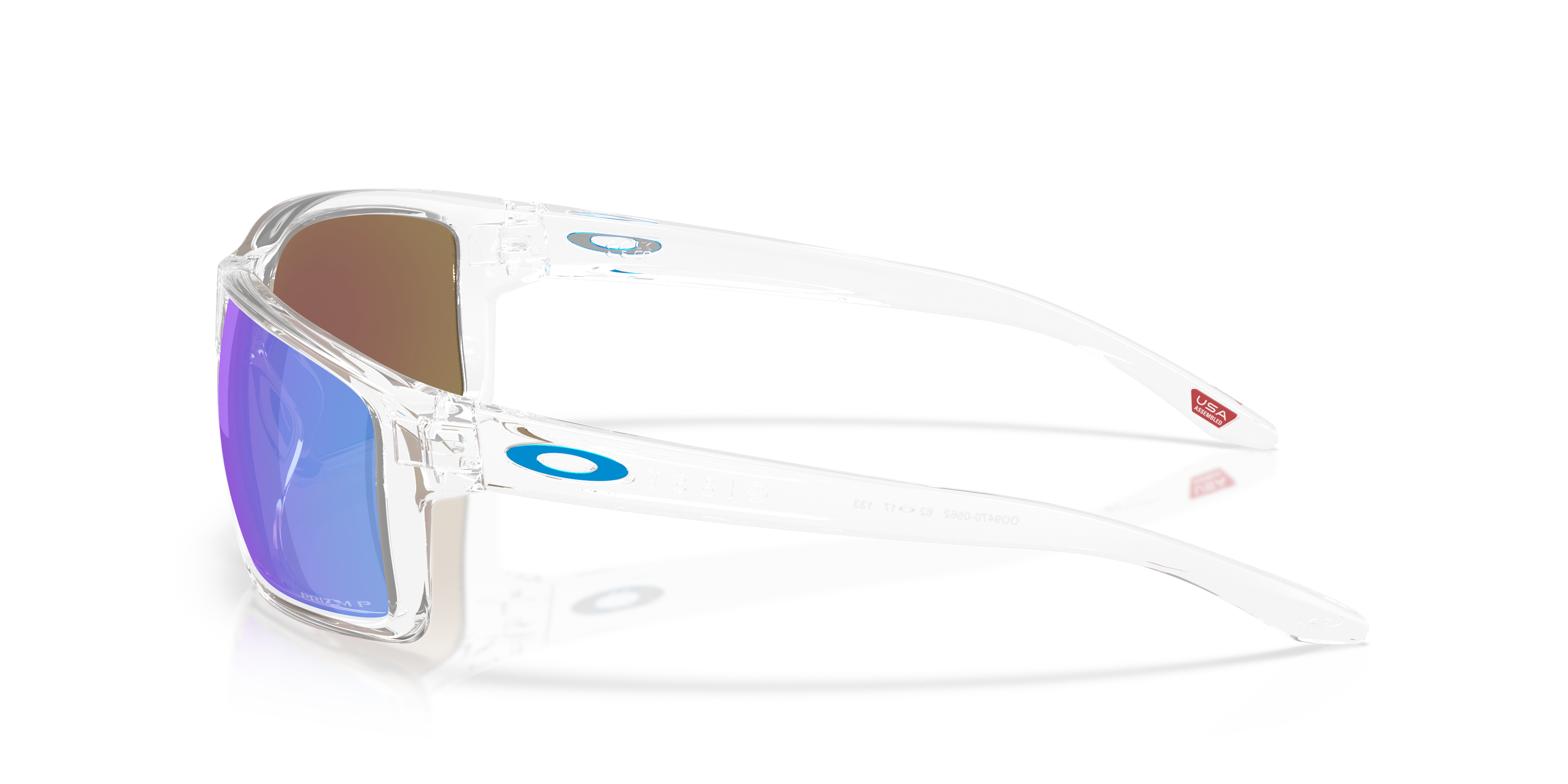 Oakley OO9470 Gibston XL Men's Rectangle Prizm Sunglasses - Clear Frame