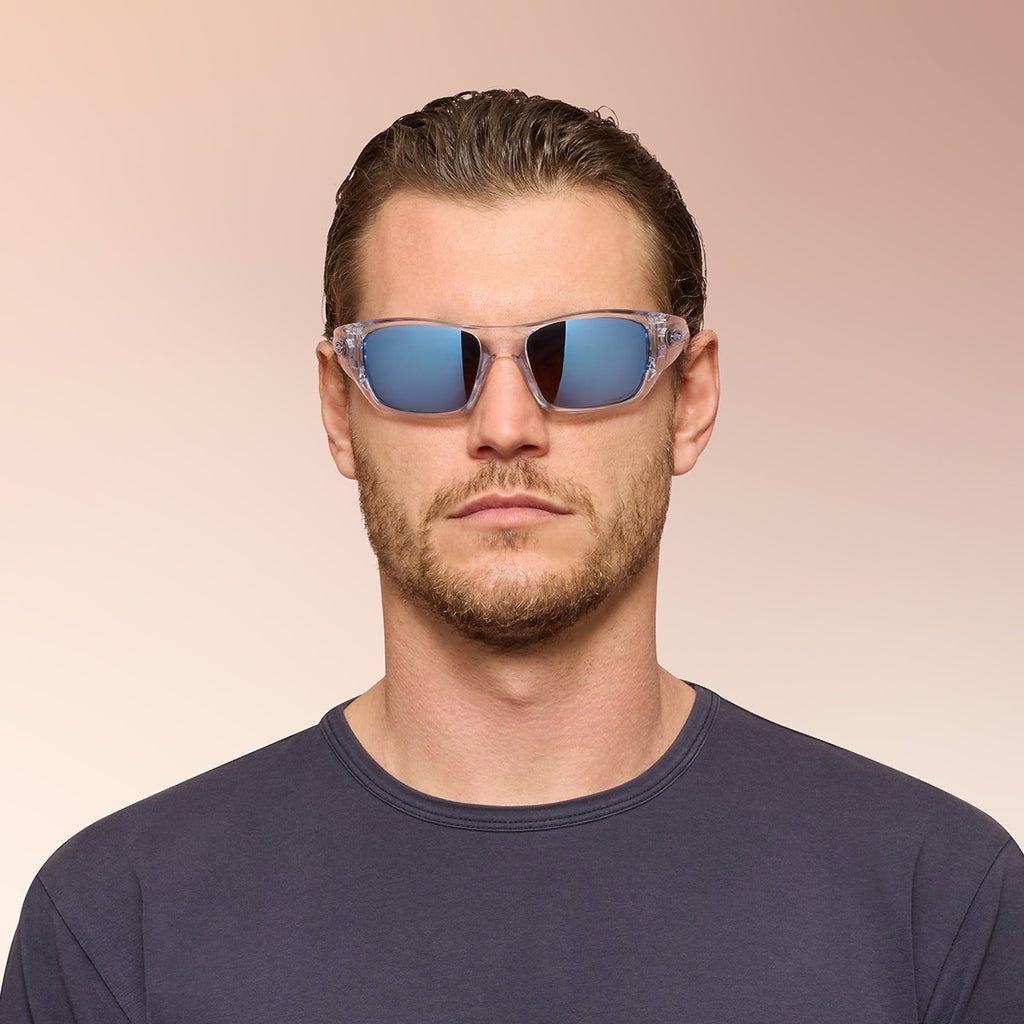 Oakley OO9486 Masseter Men's Rectangle Prizm Sunglasses - Polished Clear Frame