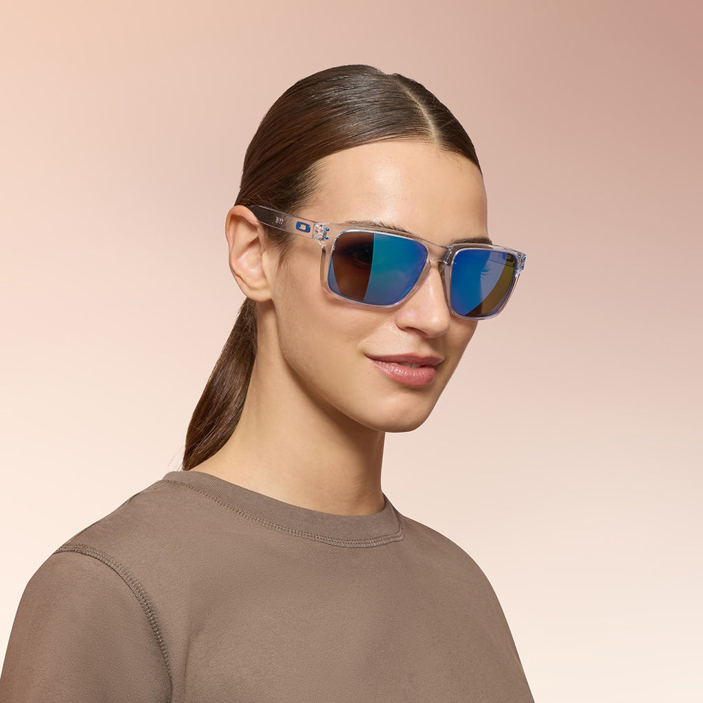 Oakley OO9487 Holbrook XXL Unisex Rectangle Prizm Polarized Sunglasses - Polished Clear Frame