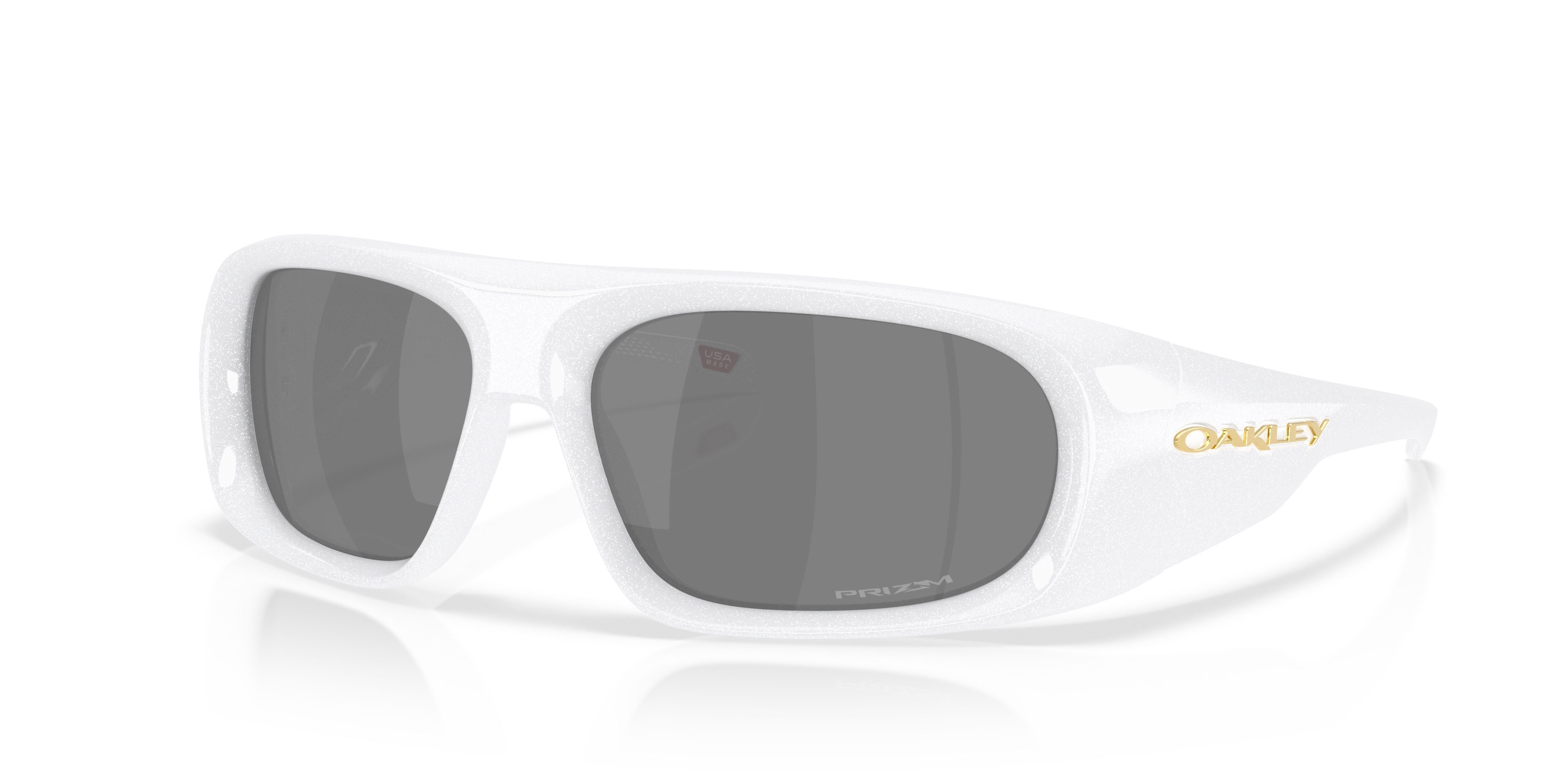 Oakley OO9491 Belleville Unisex Rectangle Prizm Sunglasses - Pearl White Frame