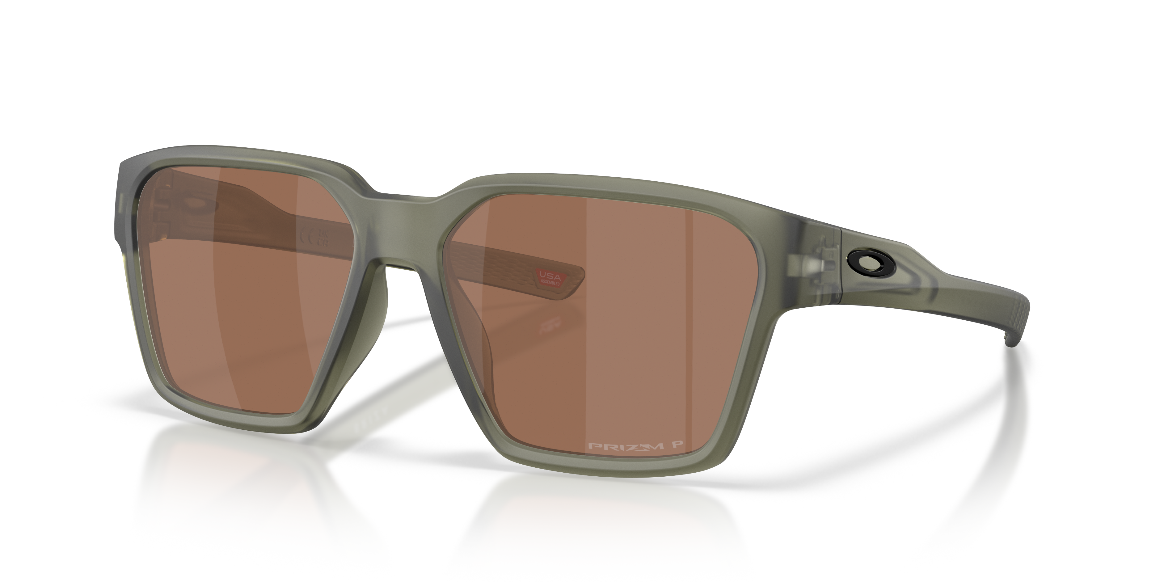 Oakley OO9497 Briza Men's Square Prizm Sunglasses - Matte White Frame