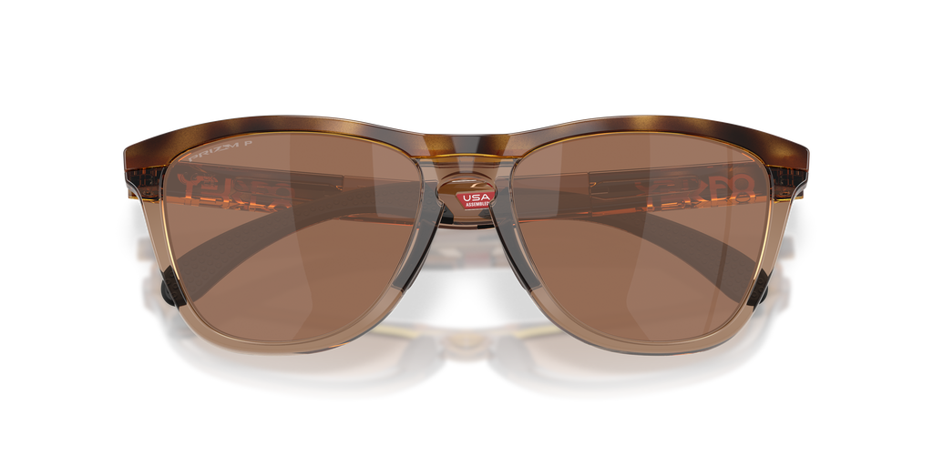 Oakley OO9503 Frogskins Range XL Unisex Round Prizm Polarized Sunglasses - Brown Tortoise Frame