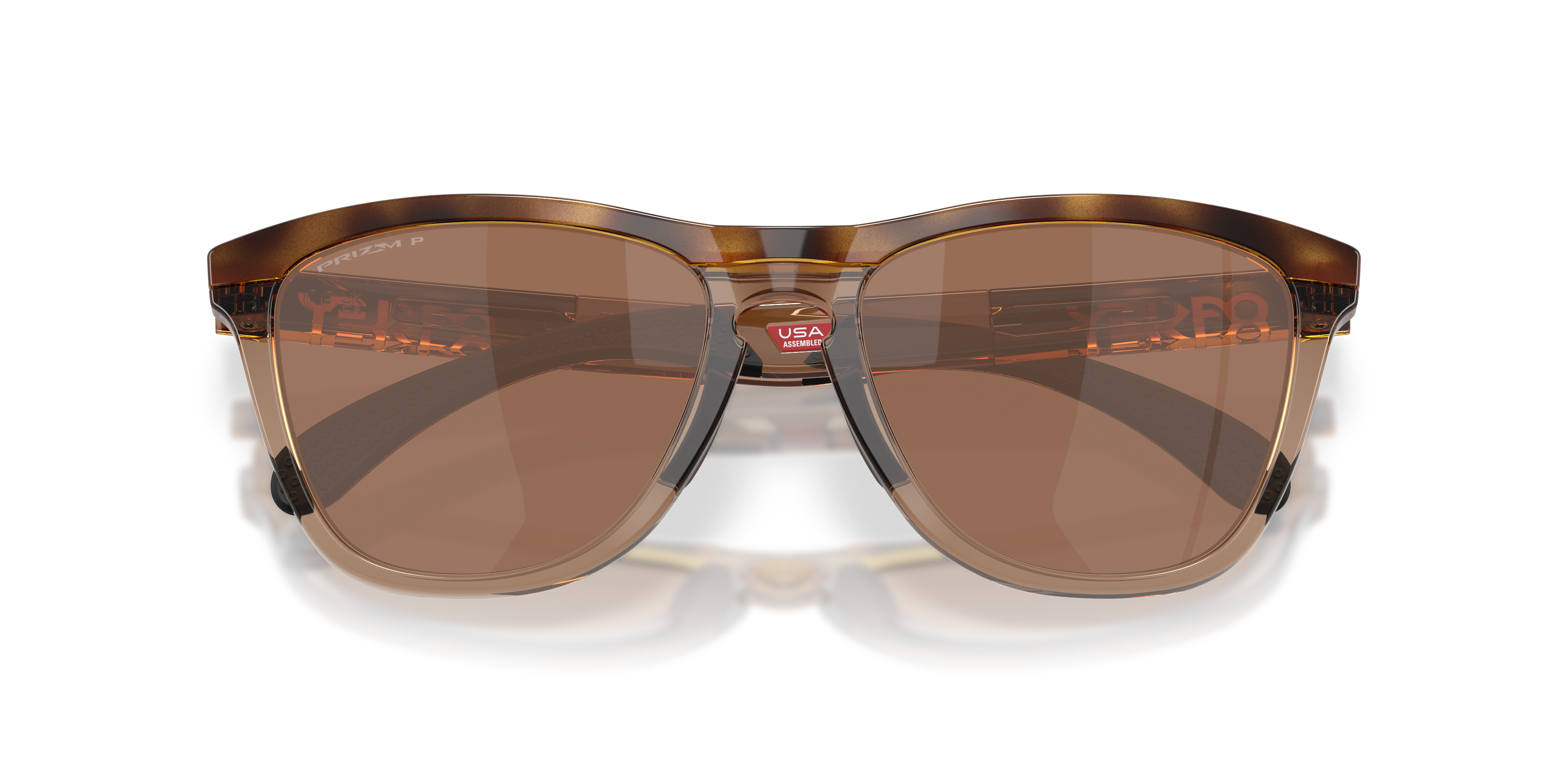 Oakley OO9503 Frogskins Range XL Unisex Round Prizm Polarized Sunglasses - Brown Tortoise Frame