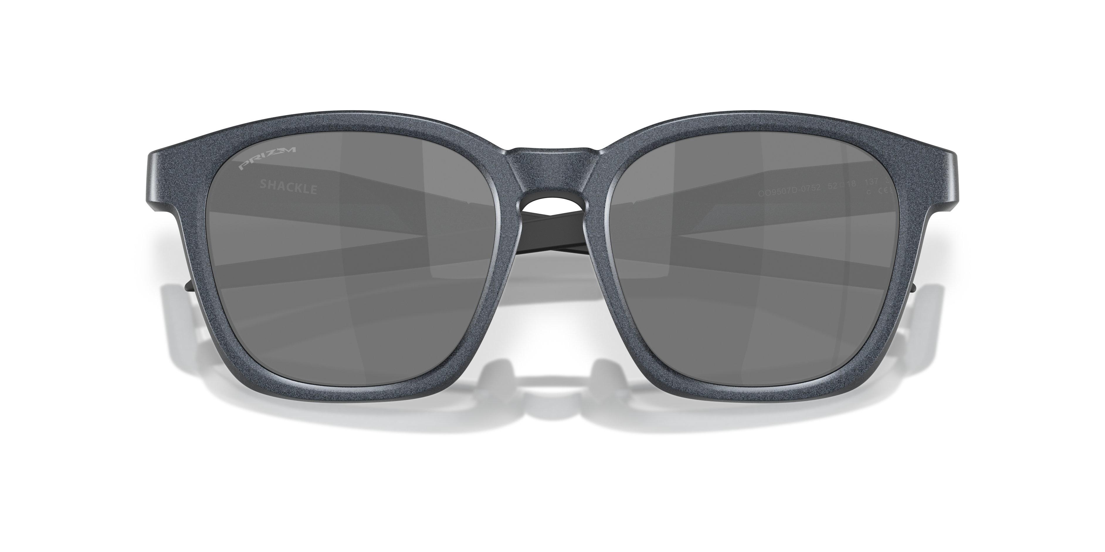 Oakley OO9507D Shackle Unisex Square Prizm Sunglasses - Matte Grey Smoke Frame