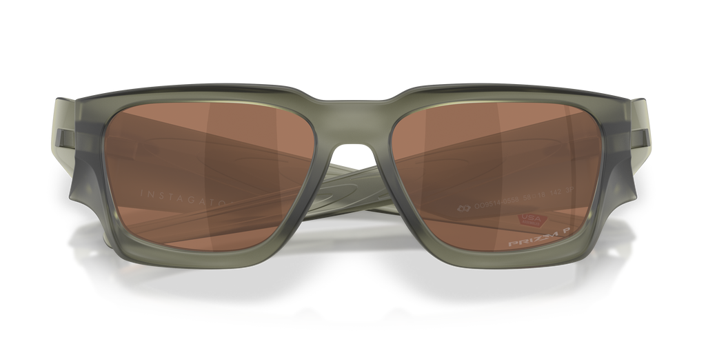Oakley OO9514 Instagator Men's Rectangle Prizm Polarized Sunglasses - Matte Olive Ink Frame