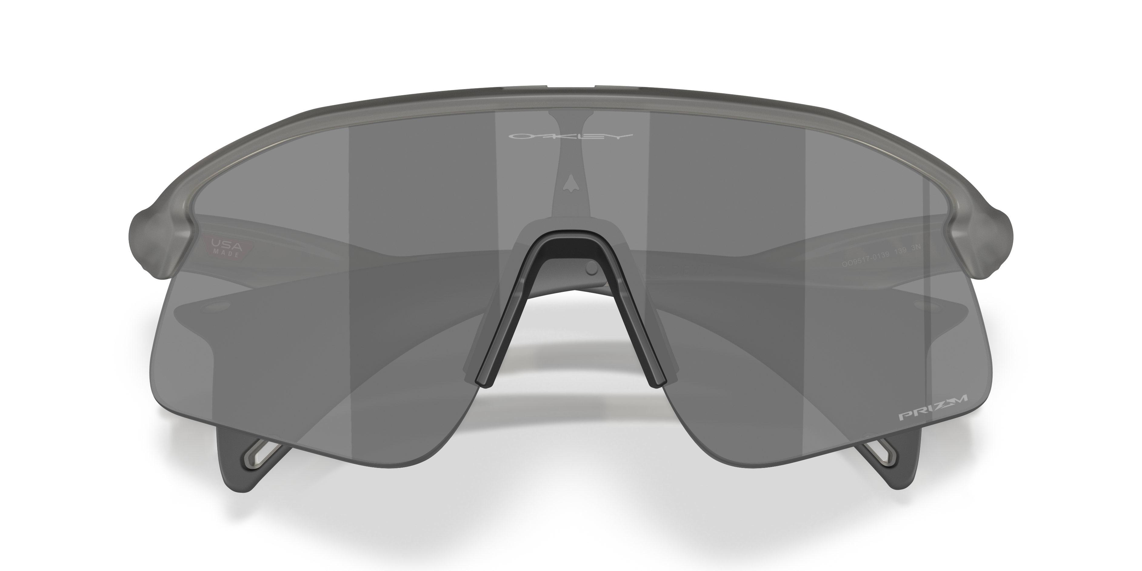 Oakley OO9517 Stunt Devil Unisex Rectangle Prizm Sunglasses - Matte Black Frame
