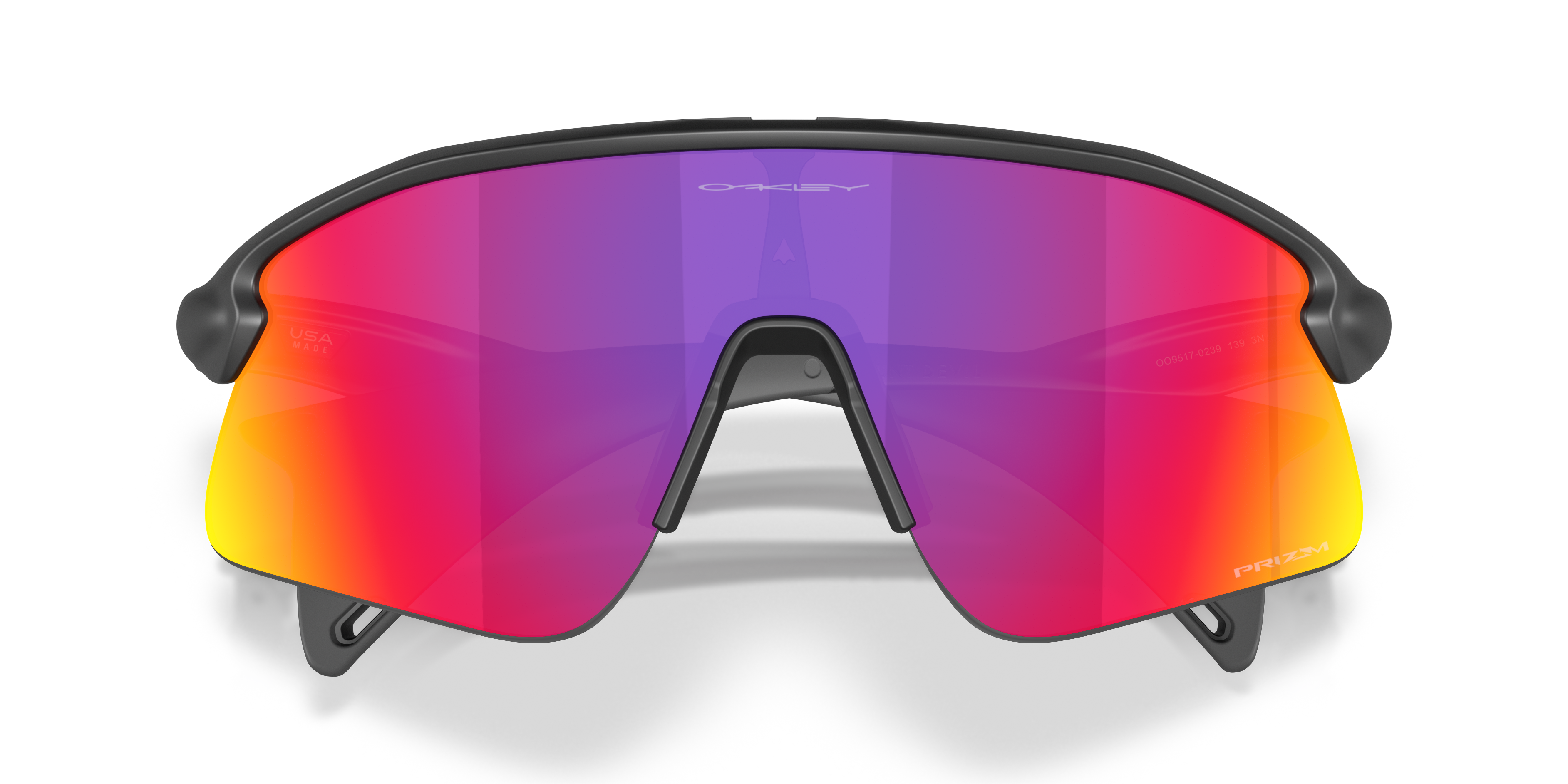Oakley OO9517 Stunt Devil Unisex Rectangle Prizm Sunglasses - Matte Uranium Frame