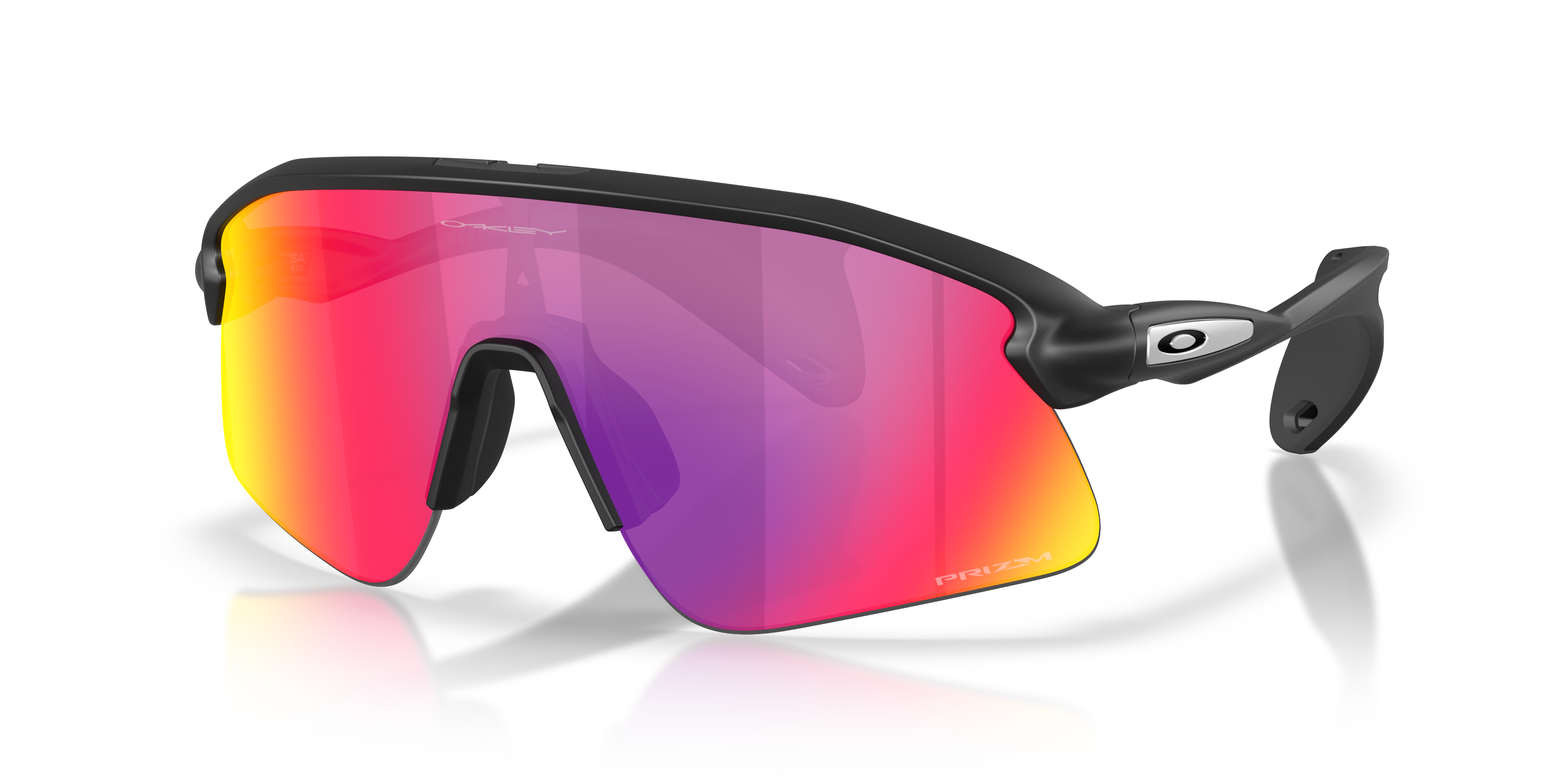 Oakley OO9517 Stunt Devil Unisex Rectangle Prizm Sunglasses - Matte Black Frame