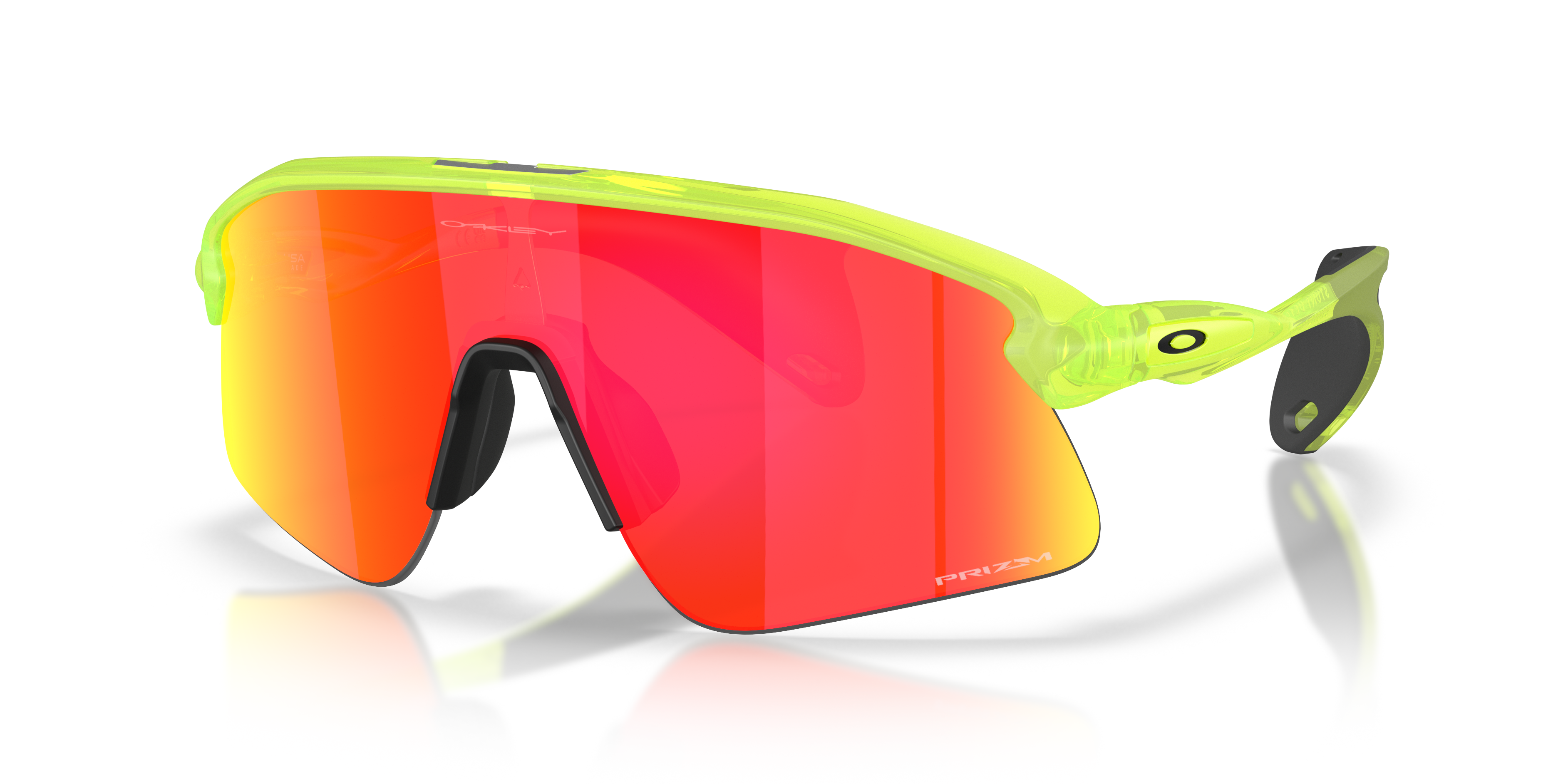 Oakley OO9517 Stunt Devil Unisex Rectangle Prizm Sunglasses - Matte Black Frame
